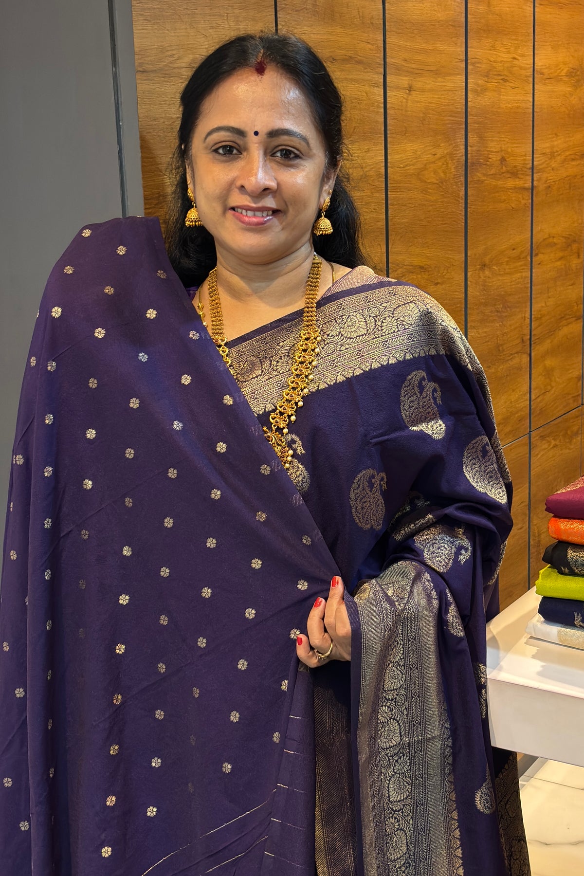 Bridal Soft Silk Saree| MBFC01 | Violet