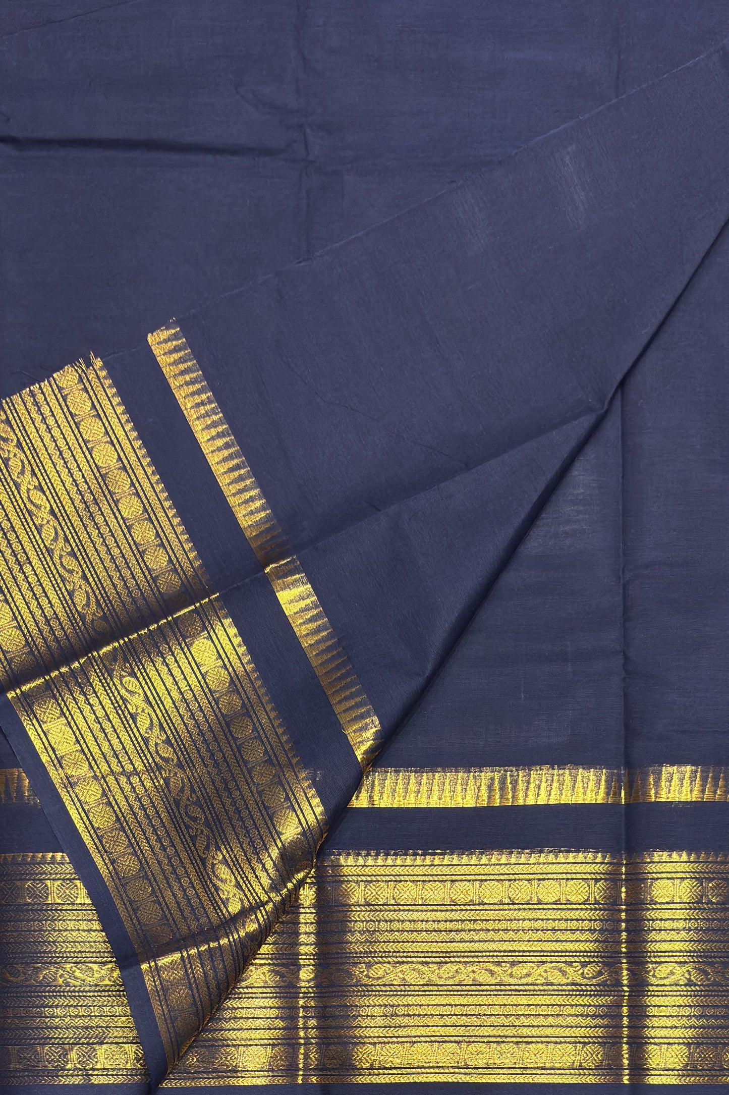 Meenakshi -Premium Kanchi Cotton Saree - Royal Blue| MCK100