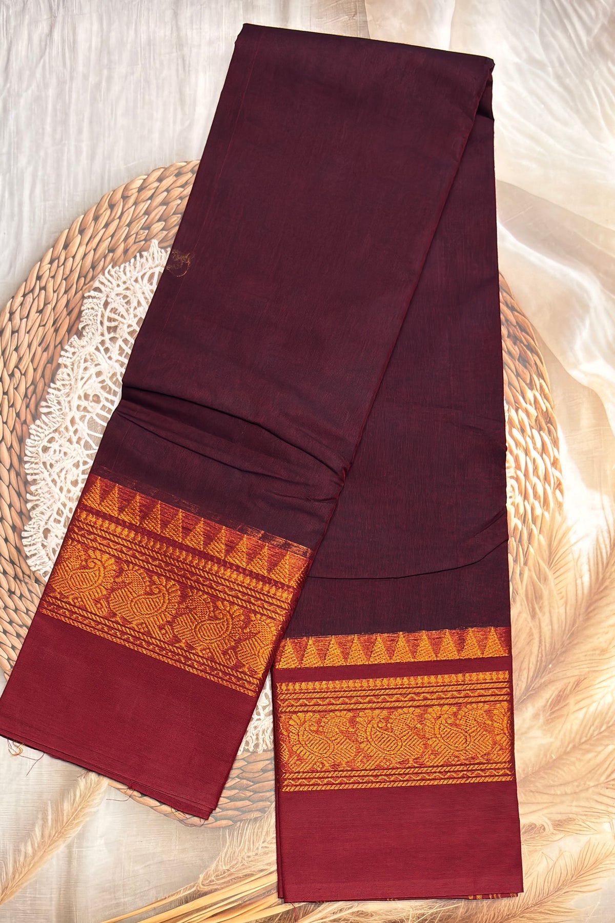 Chettinad Cotton Saree - Model