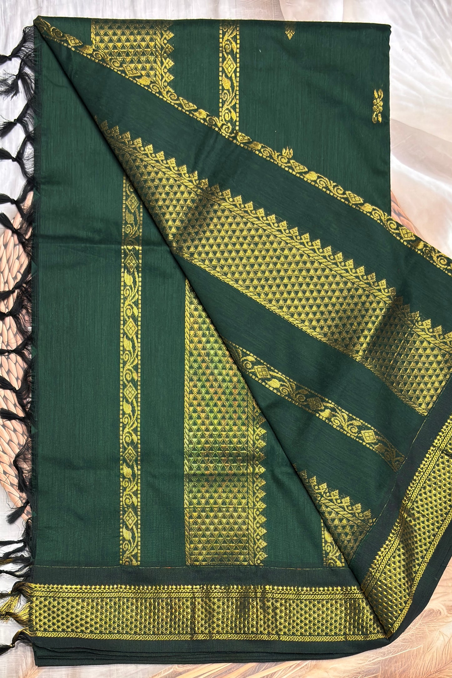 Kalyani Cotton Butta |Bot Green |KCBU03