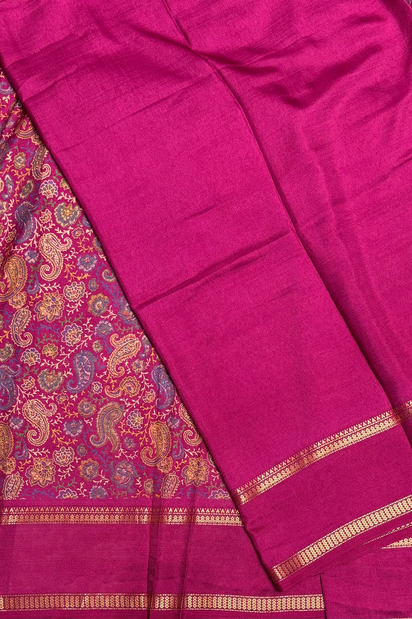 Retta Pet Printed Silk | Purple Pink | RPS07