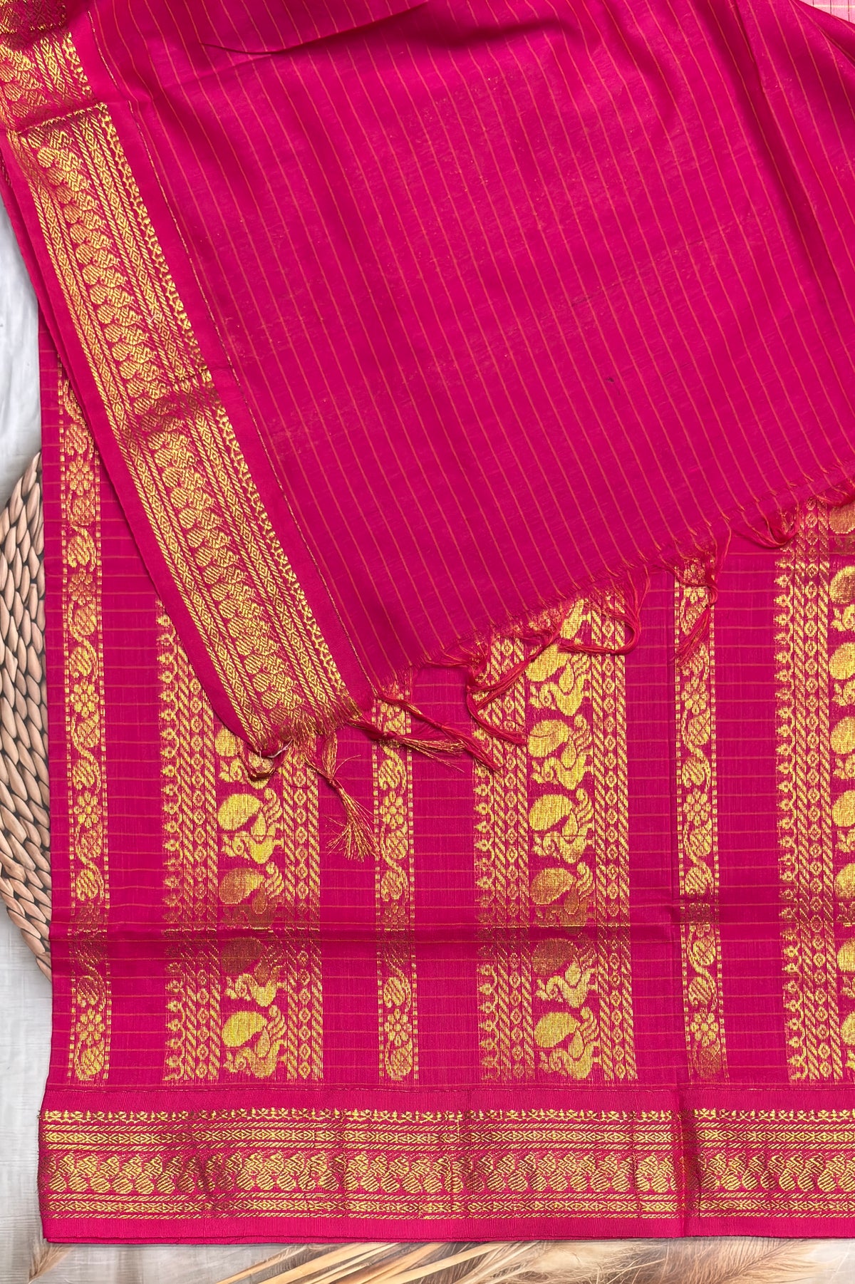 Kalyani Cotton Checks | KCCH03 | Pink with Rose
