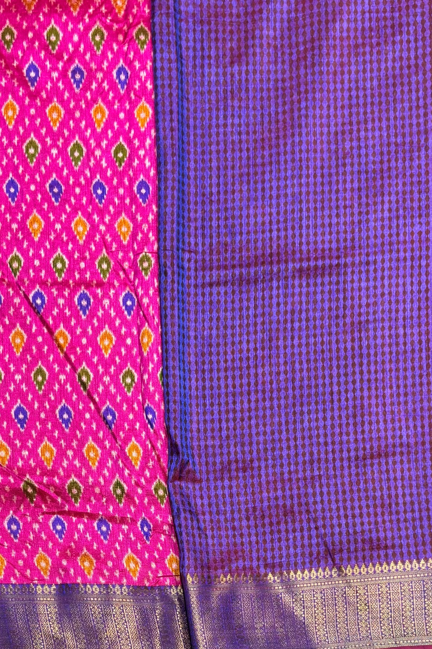 Semi Patola SIlk | Rose | MSP01