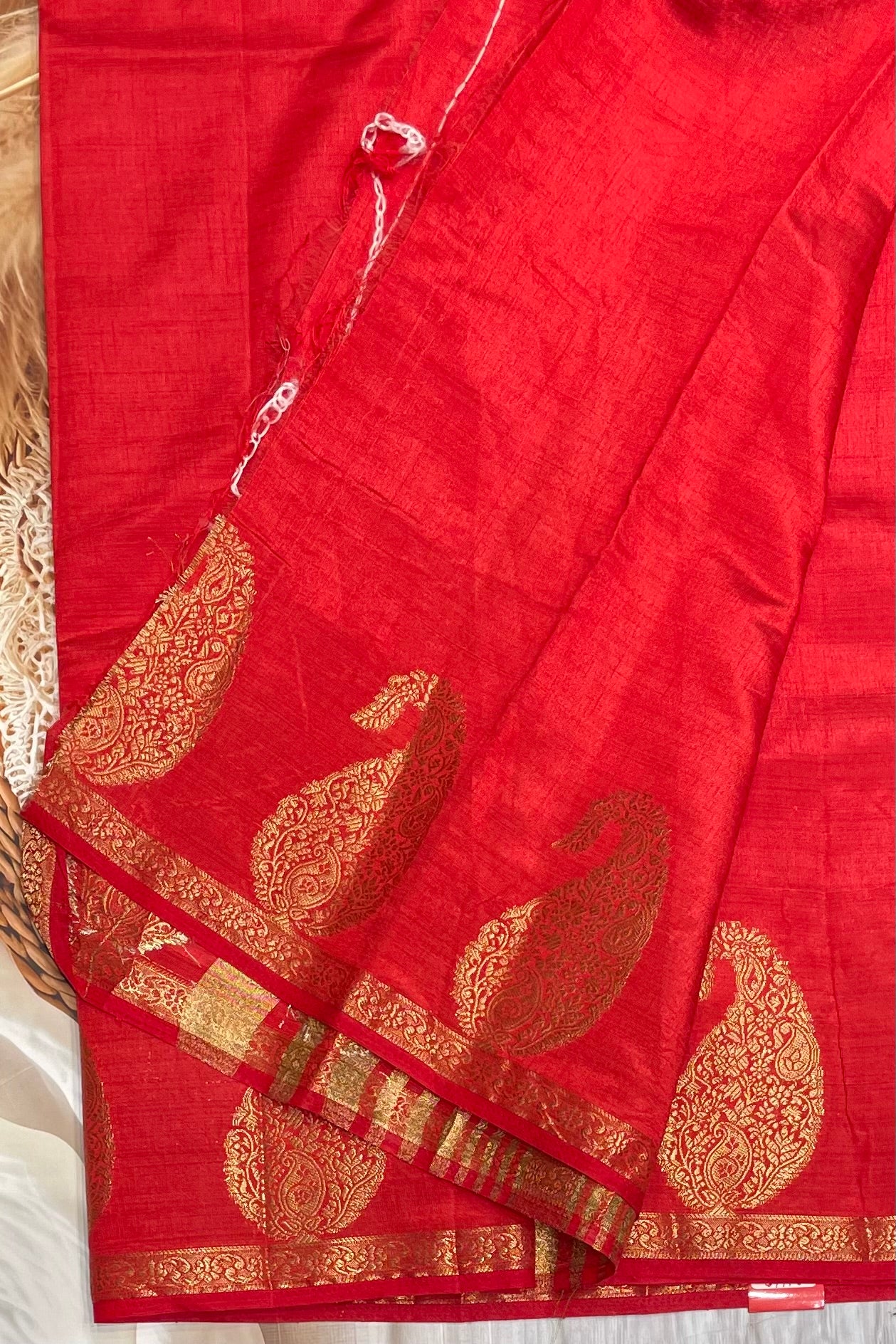 Raw Silk |Red | MBRS03