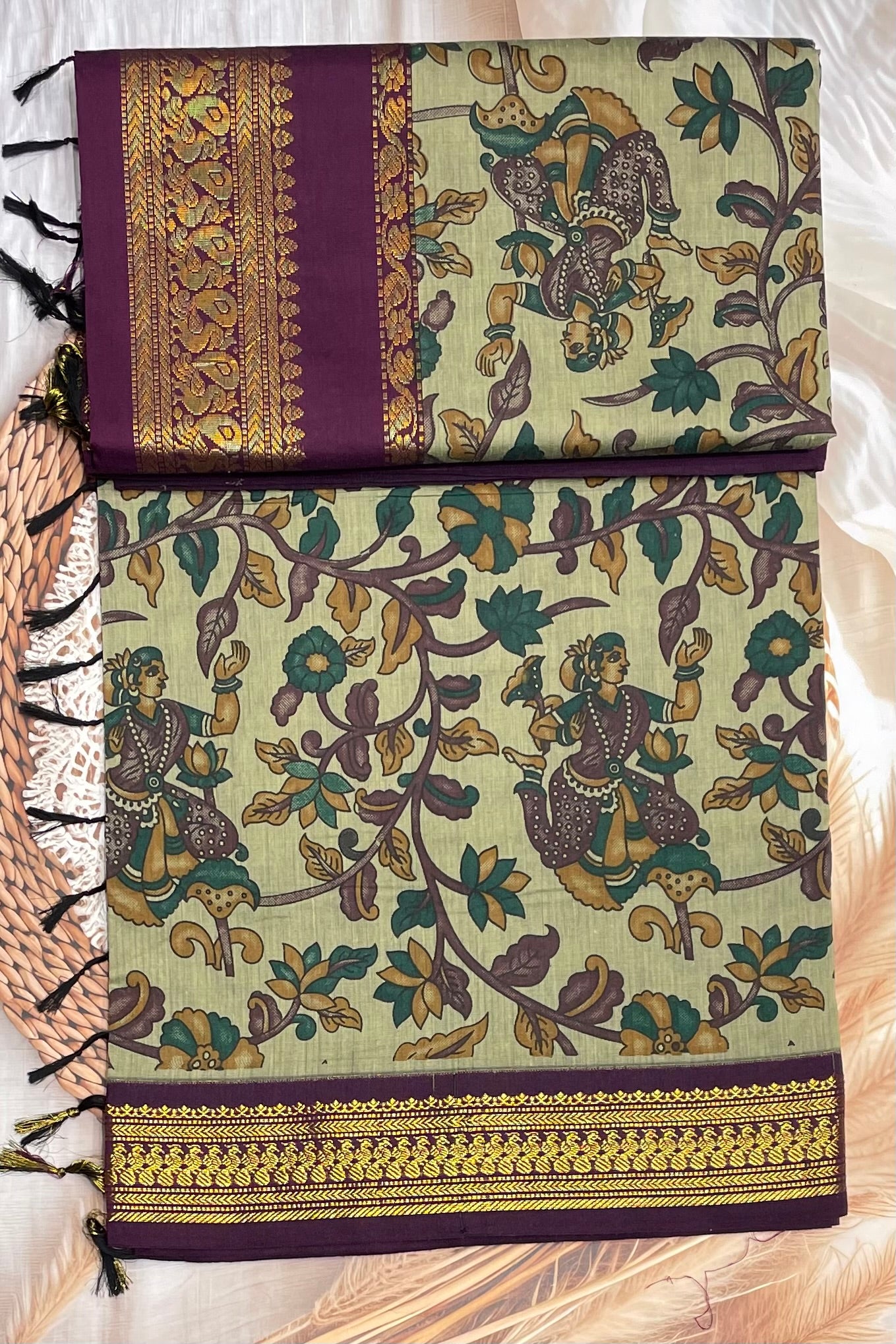 Kalmkari Print Kalyani Cotton | KCKA02