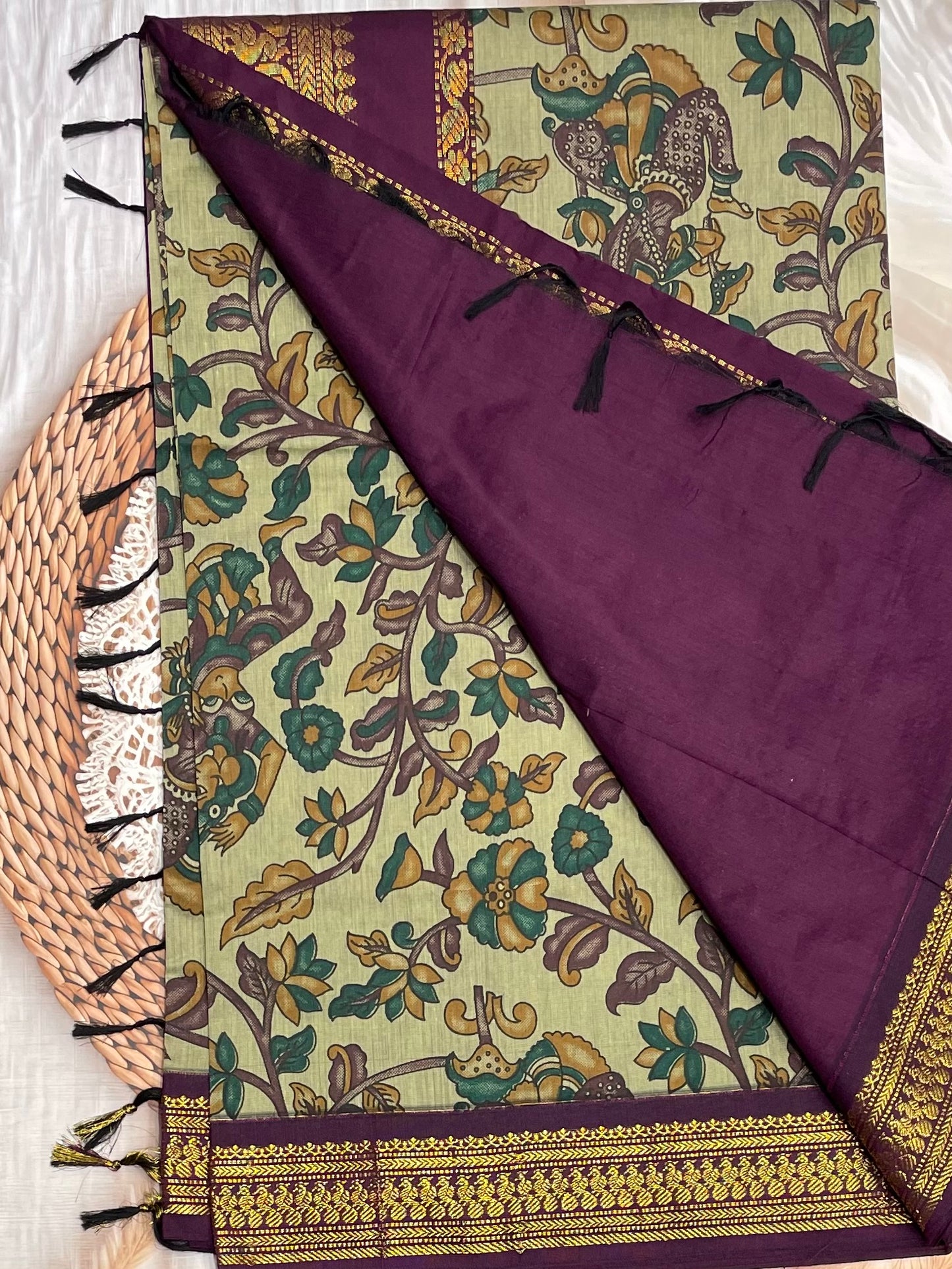 Kalmkari Print Kalyani Cotton | KCKA02