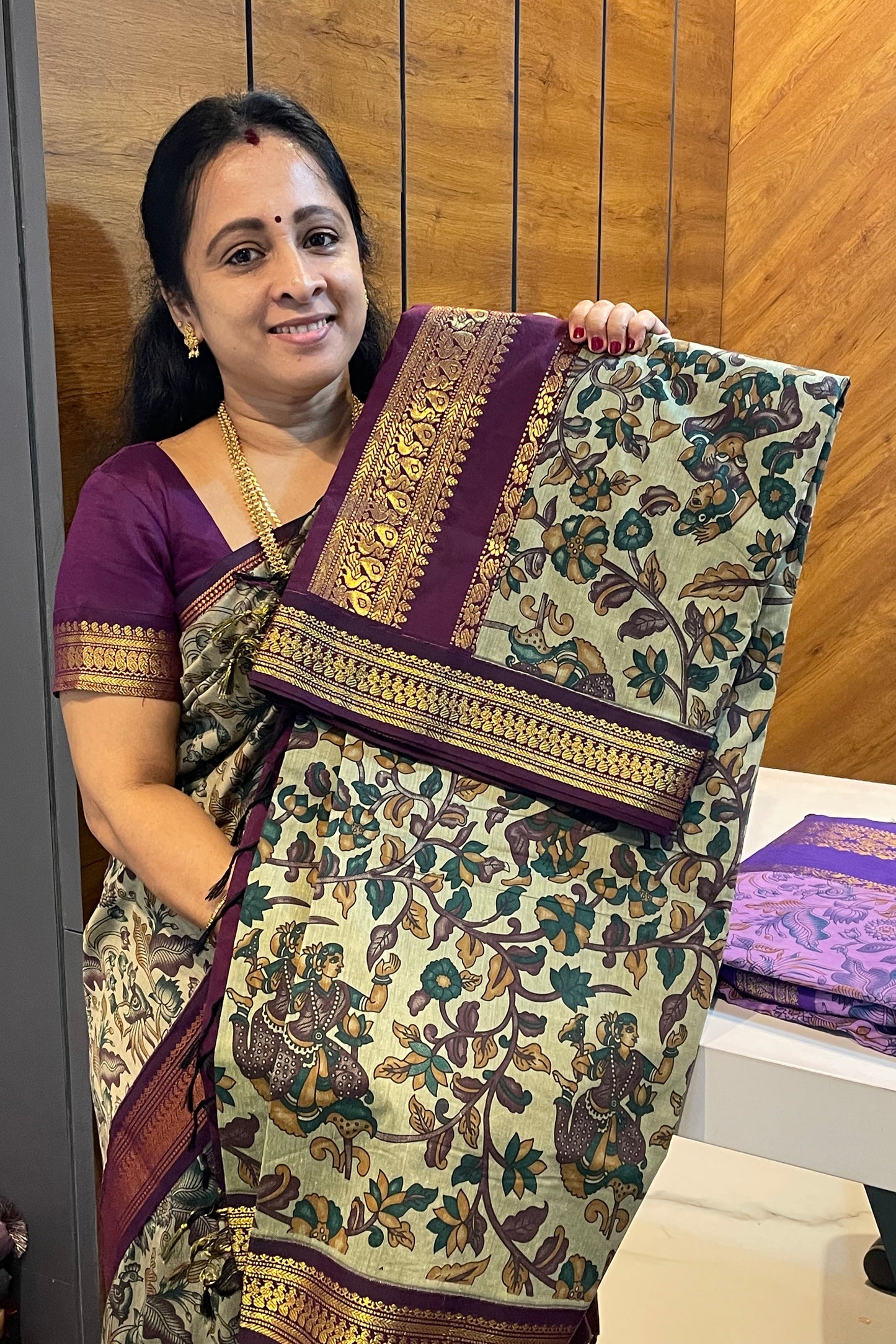 Kalmkari Print Kalyani Cotton | KCKA02