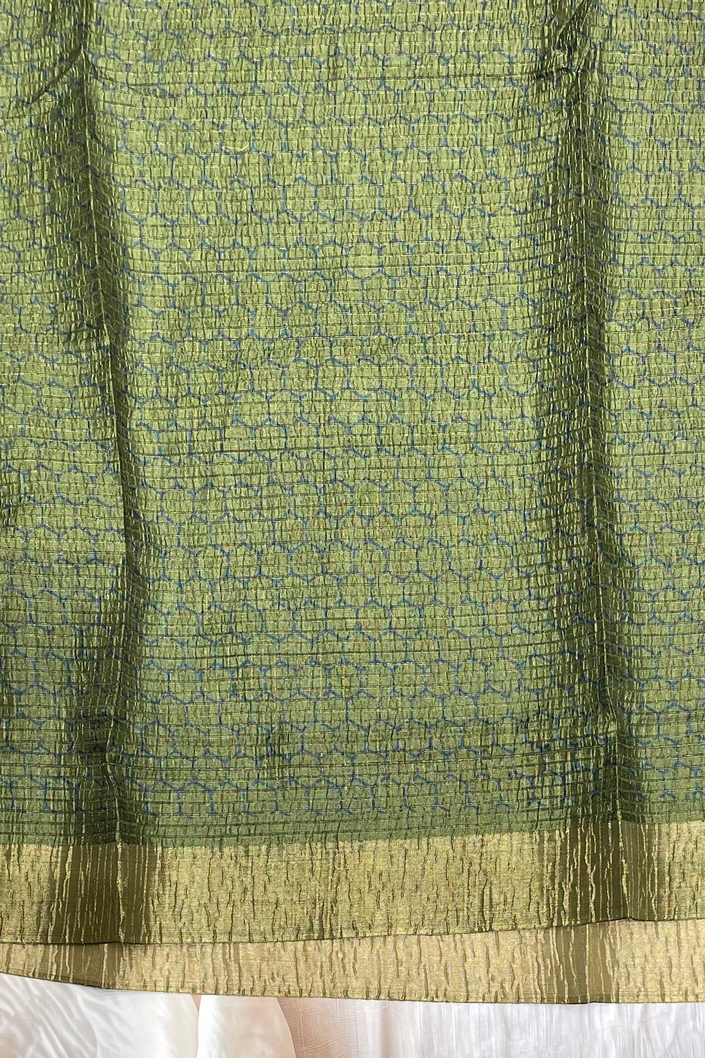 Crush Silk| Peacock Blue |MBCS04