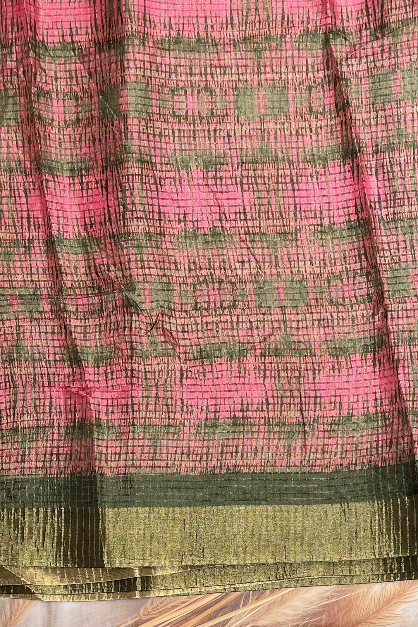 Kota Tussar Silk |Onion Pink |MBKT08