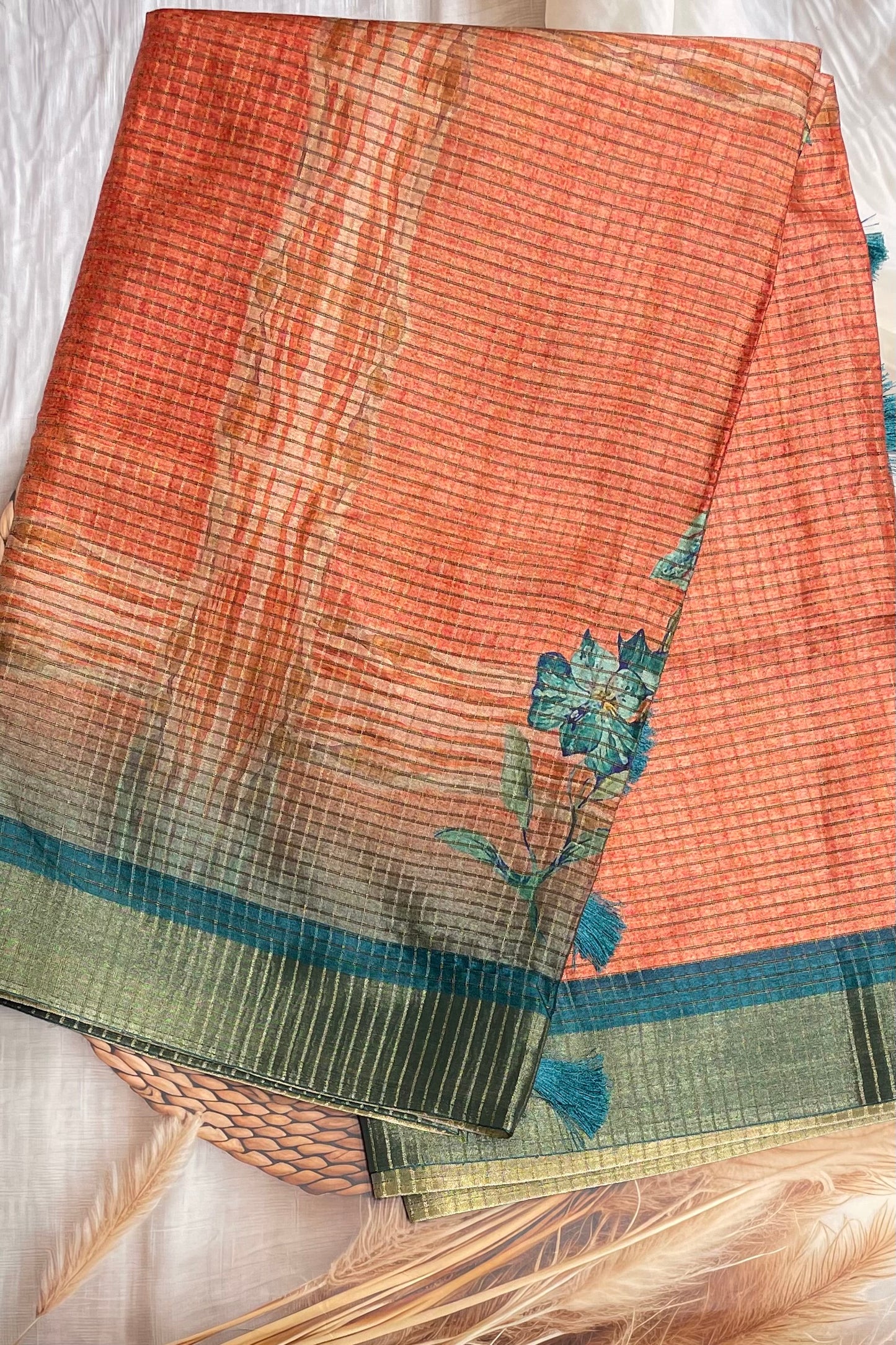 Kota Tussar Silk |Orange|MBKT03