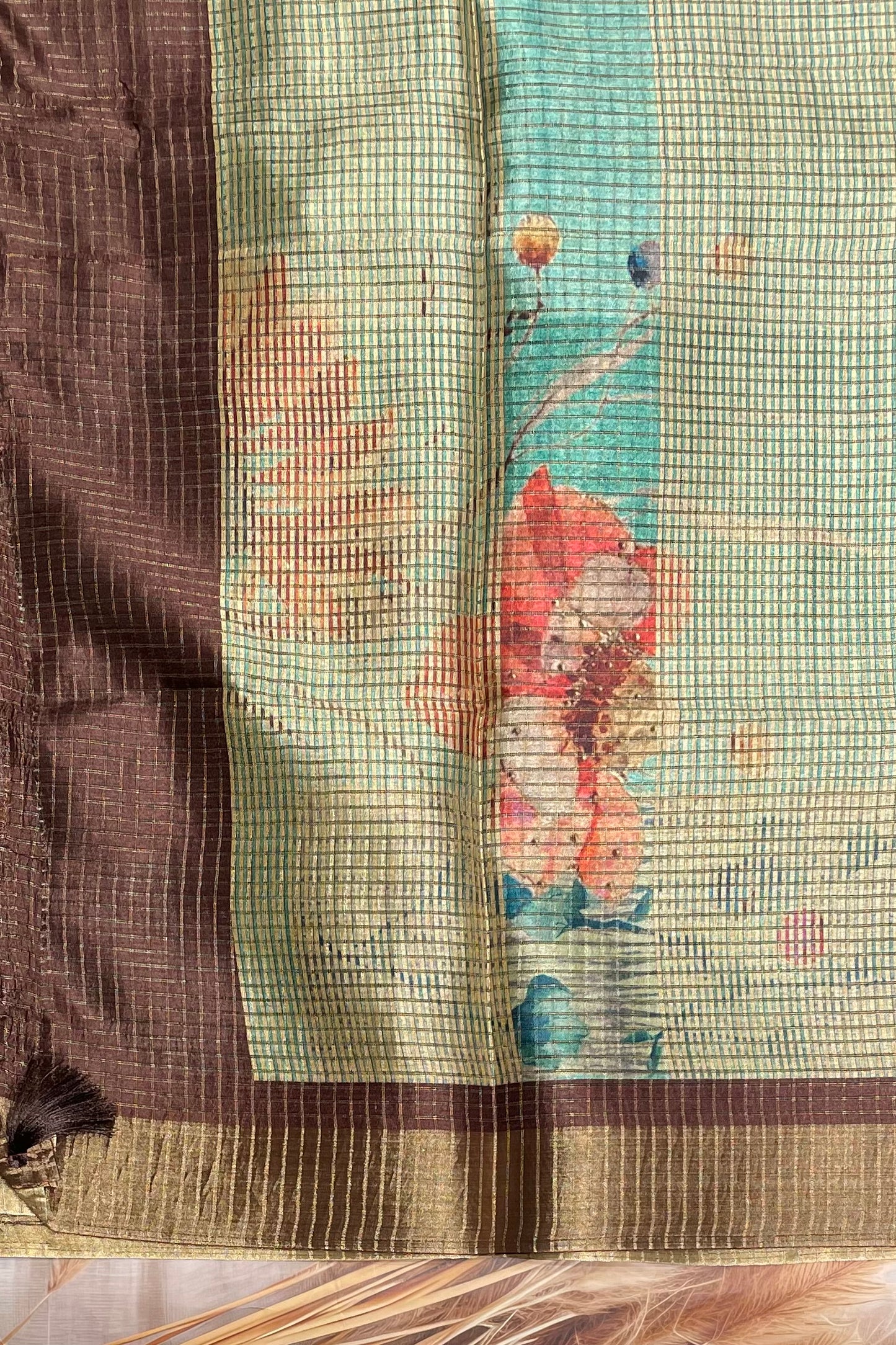 Kota Tussar Silk |Rama Green|MBKT05