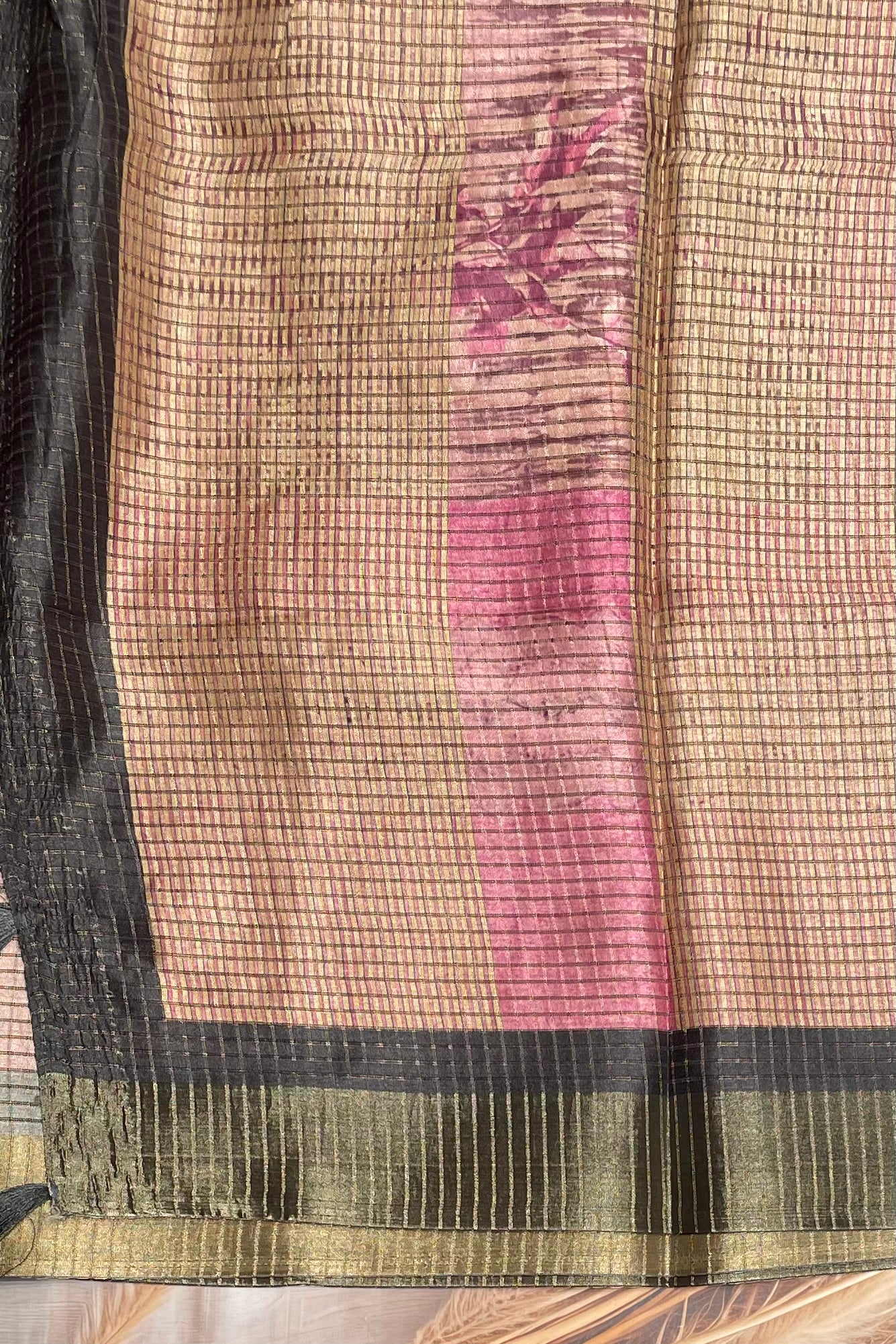 Kota Tussar Silk |Lotus Pink |MBKT01