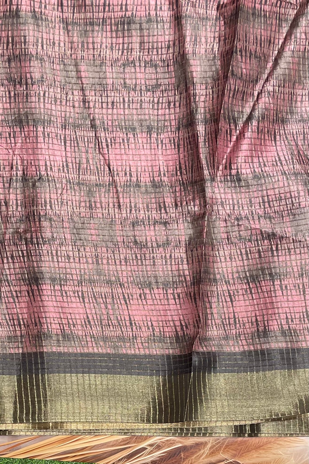 Kota Tussar Silk |Lotus Pink |MBKT01
