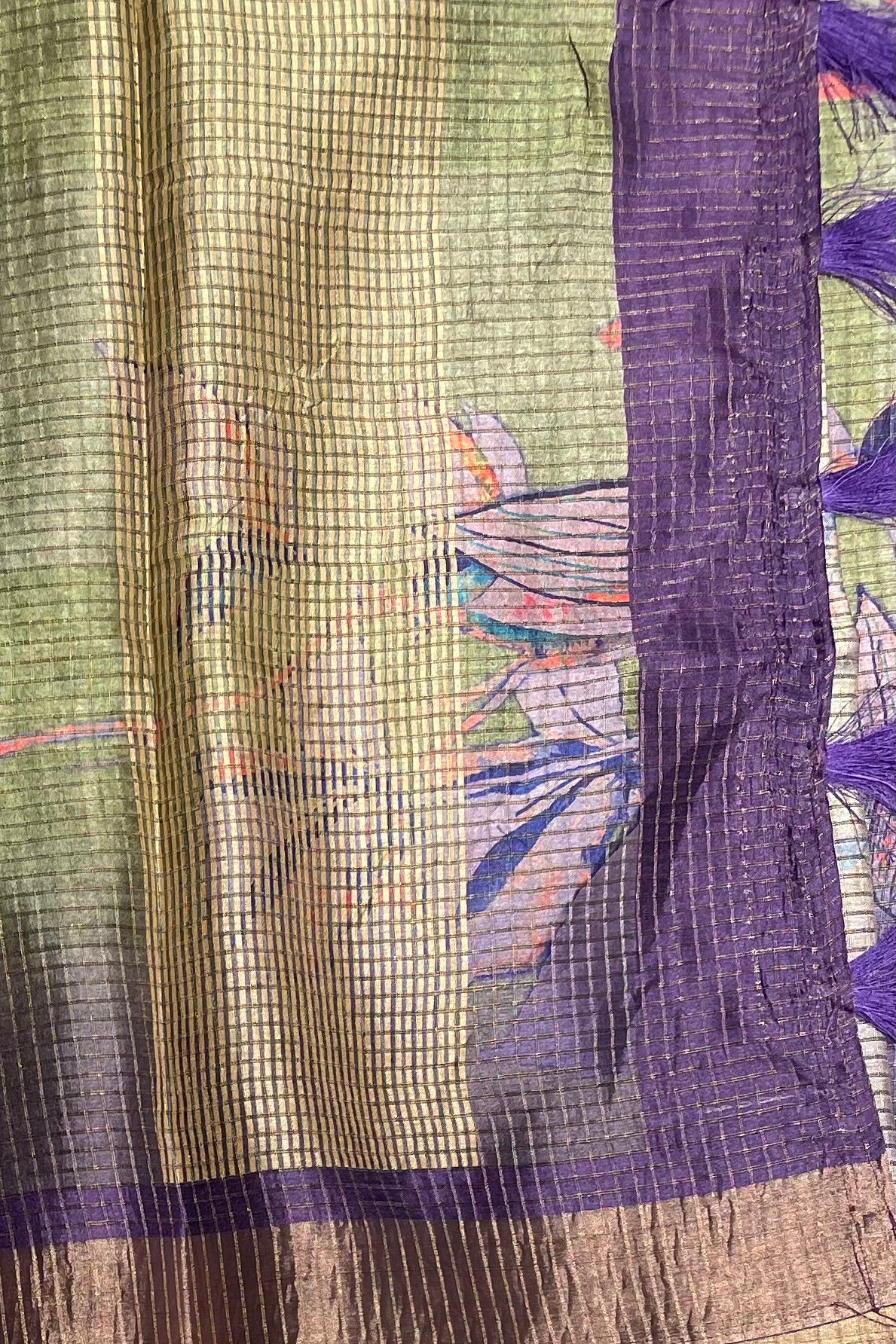 Kota Tussar Silk |Pista Green |MBKT07