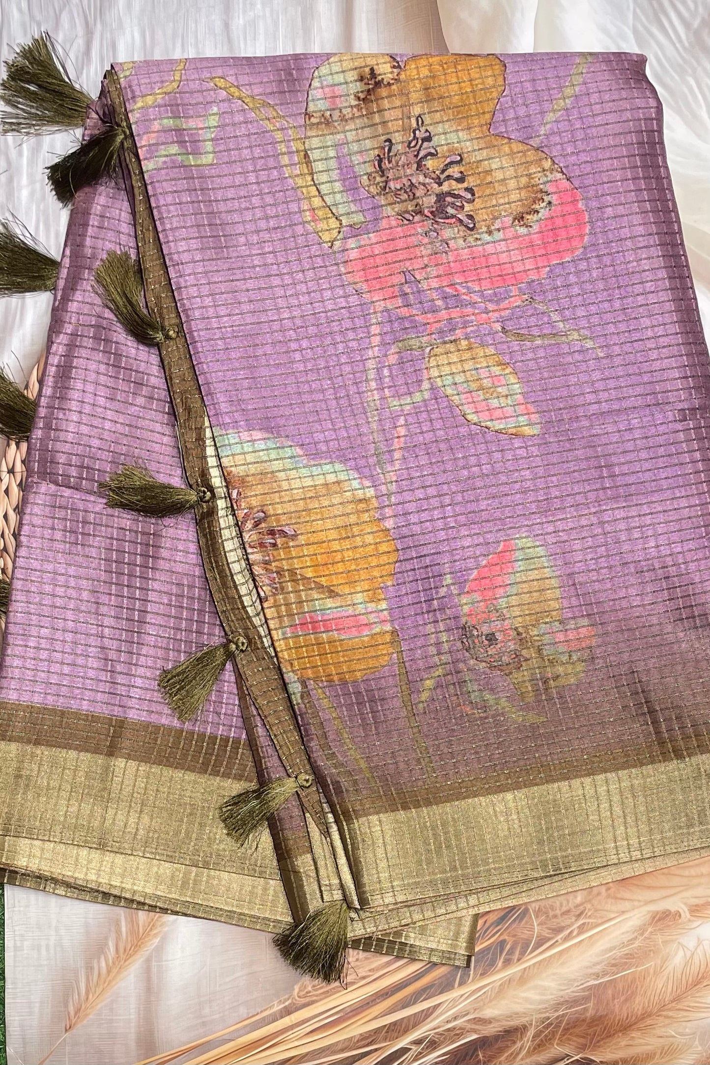 Kota Tussar Silk |Lavender |MBKT06