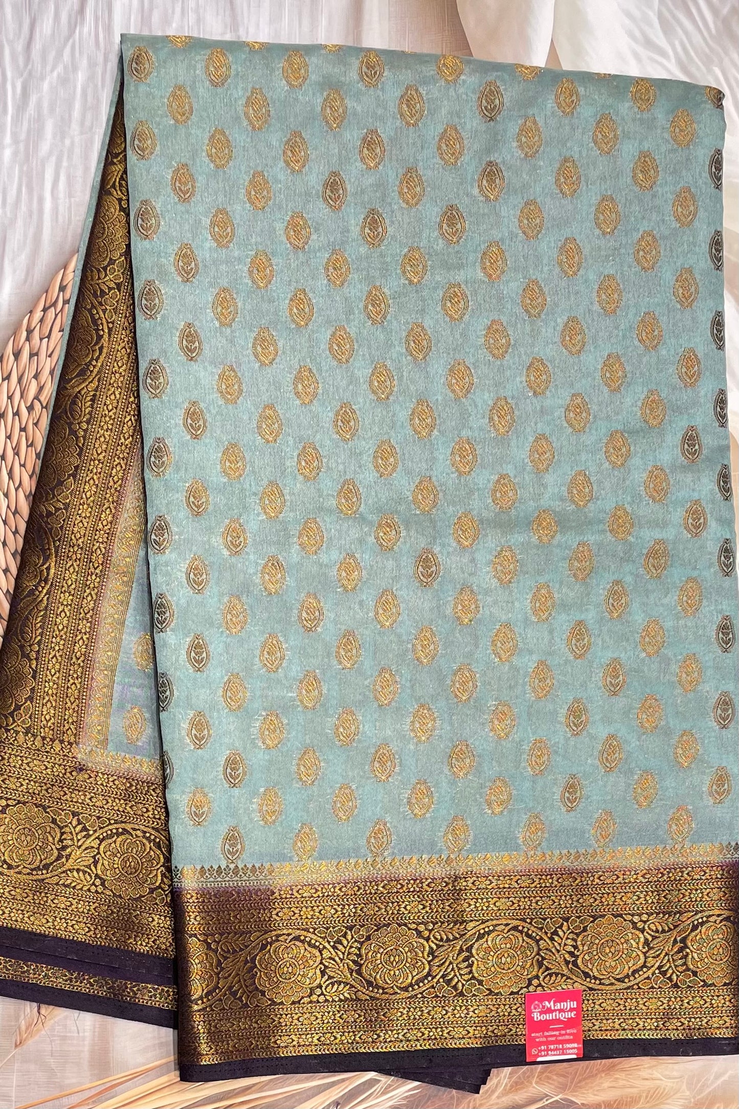 1000 Butta Silk |Teal Blue|1K10