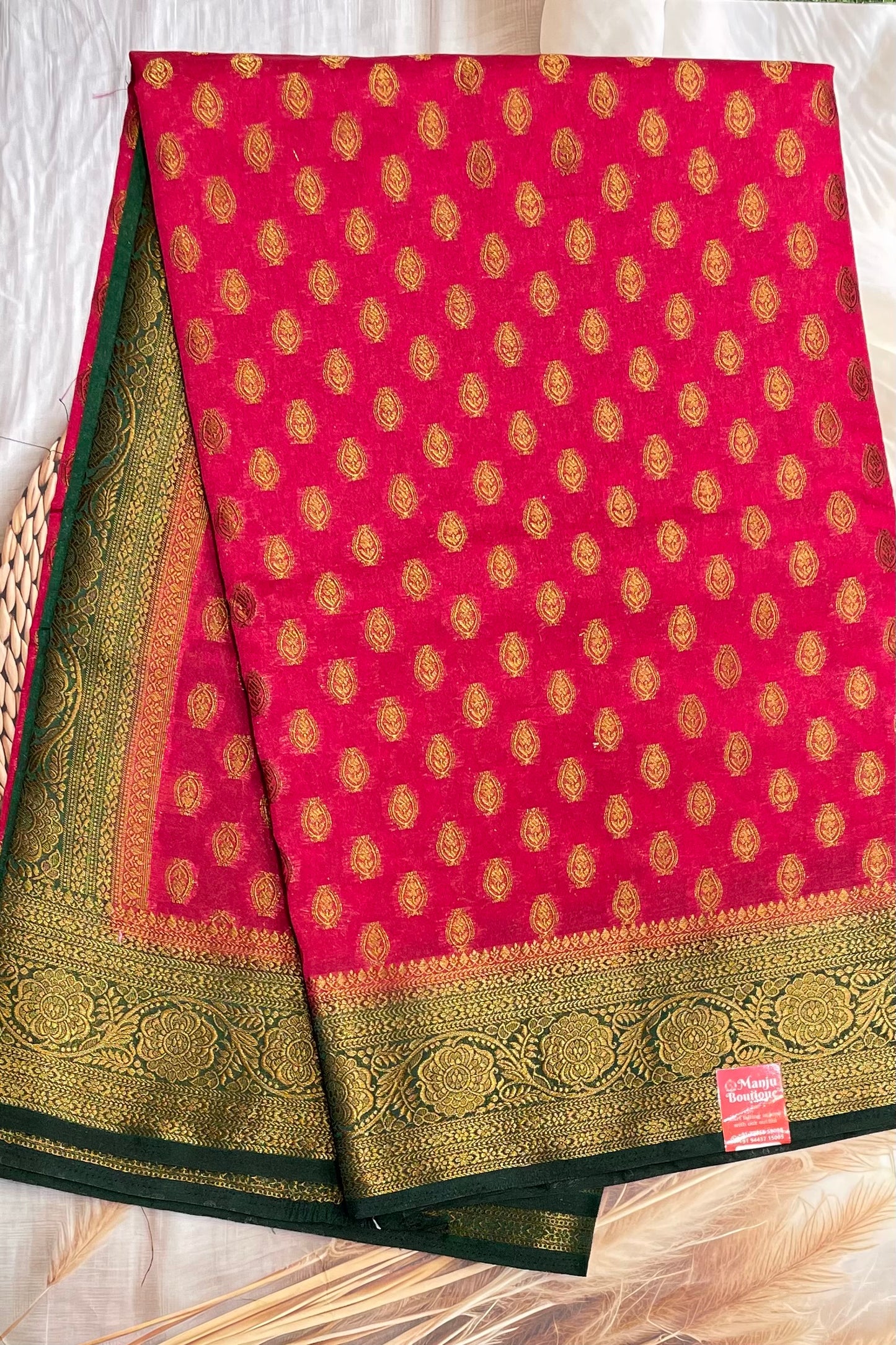 1000 Butta Silk |Kumkum Rose|1K01