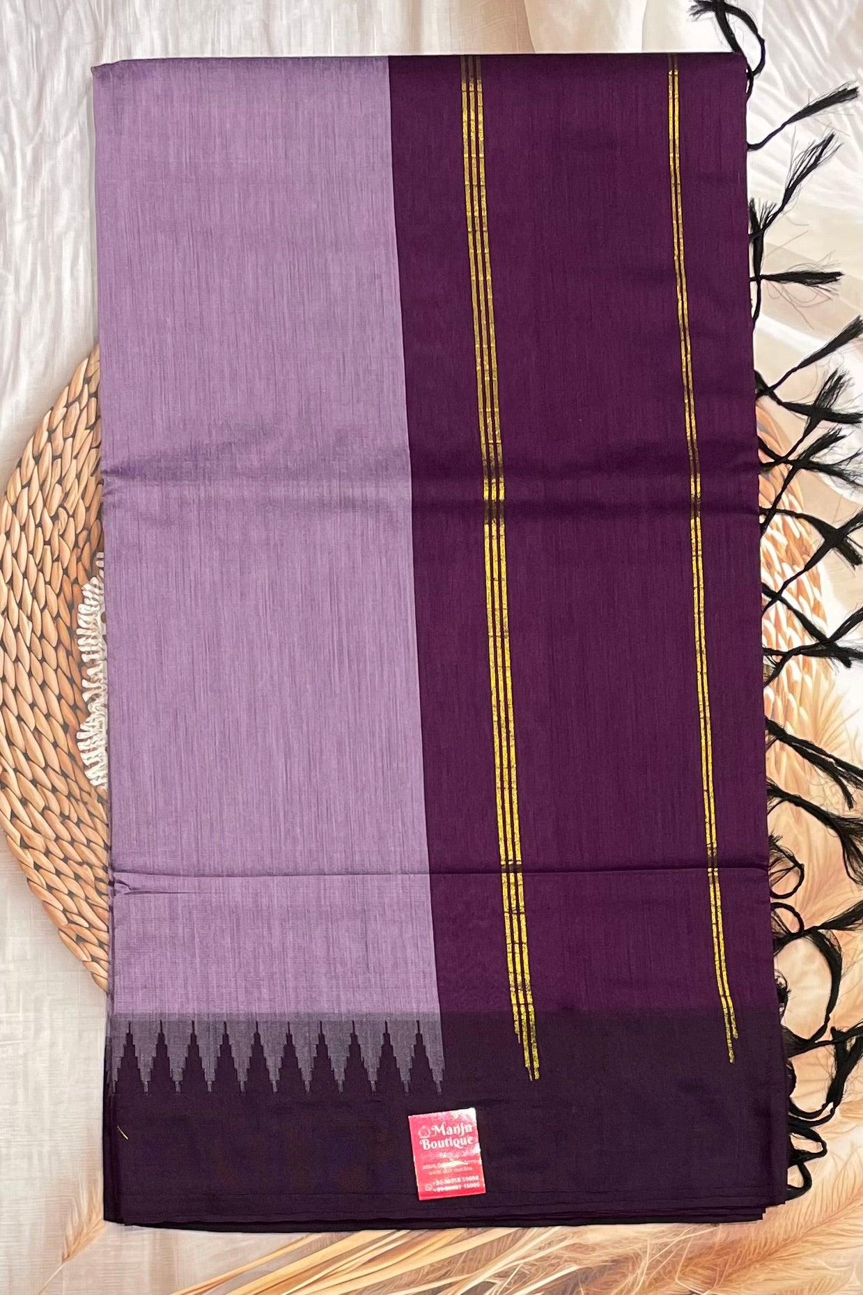 New Gen Kalyani Cotton Tower Border| KCSM02 - Manju Boutique