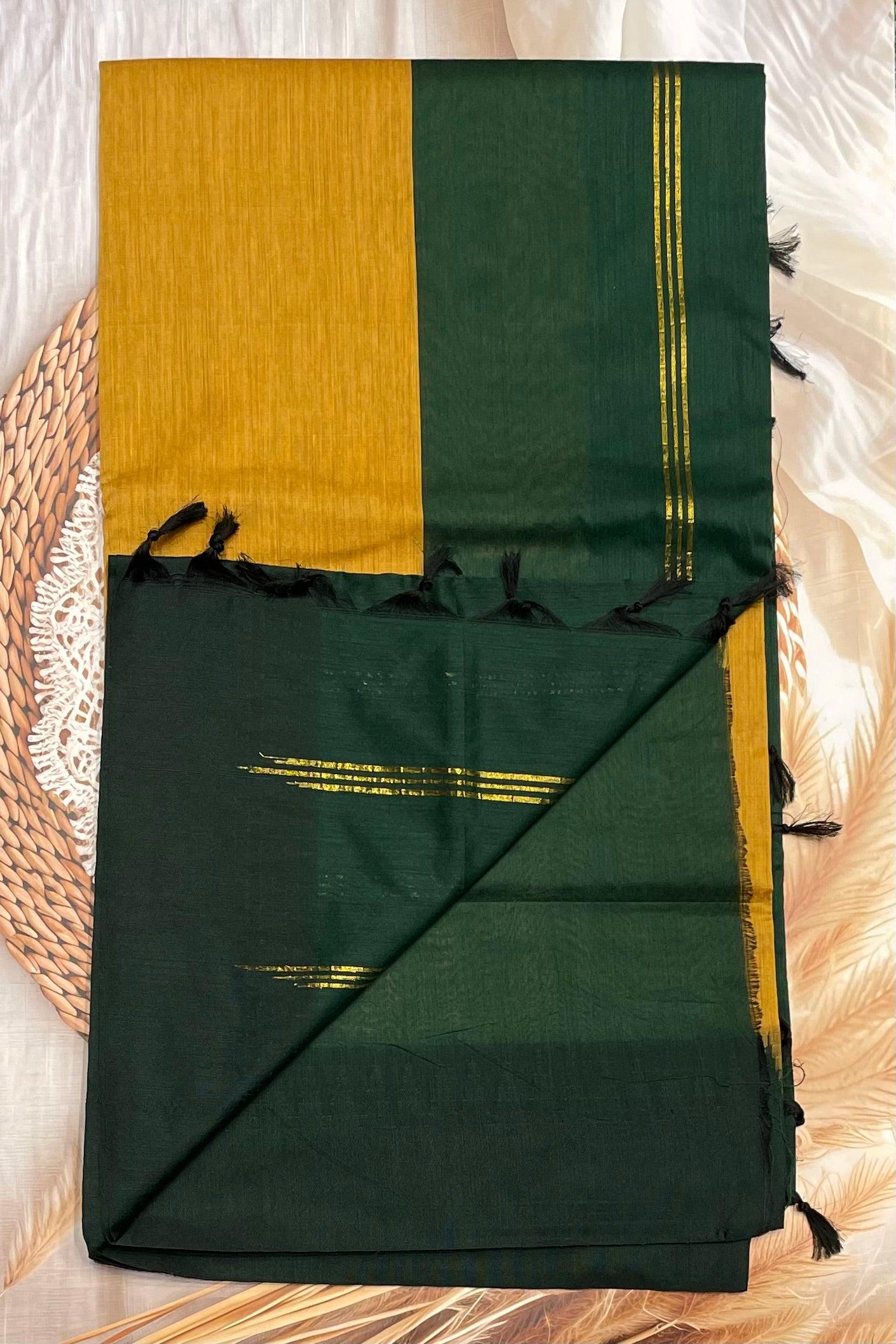 New Gen Kalyani Cotton Tower Border| KCSM03 - Manju Boutique