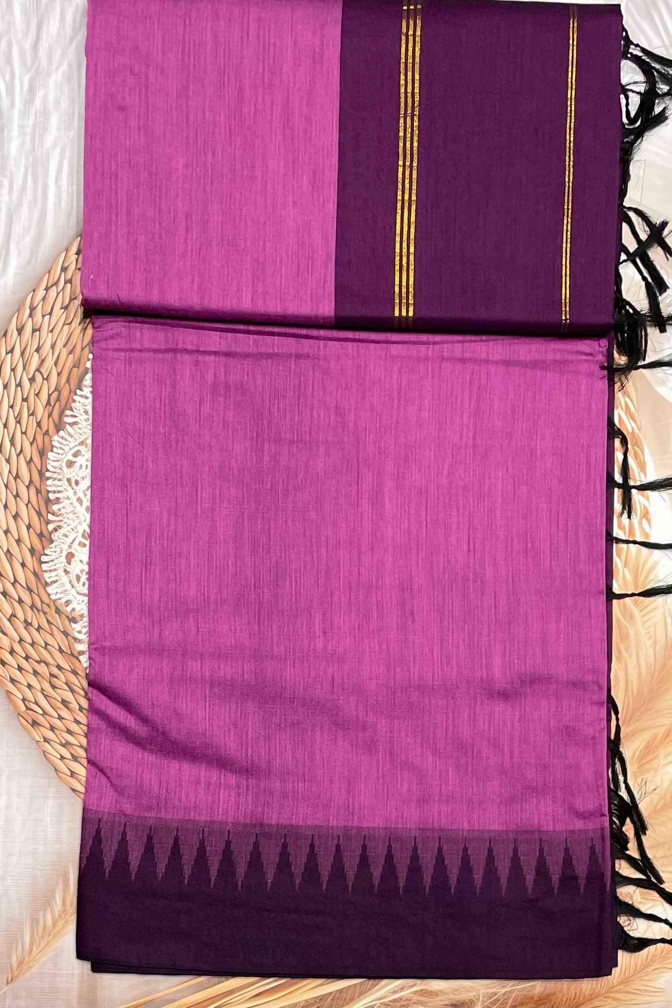 New Gen Kalyani Cotton Tower Border| KCSM04 - Manju Boutique