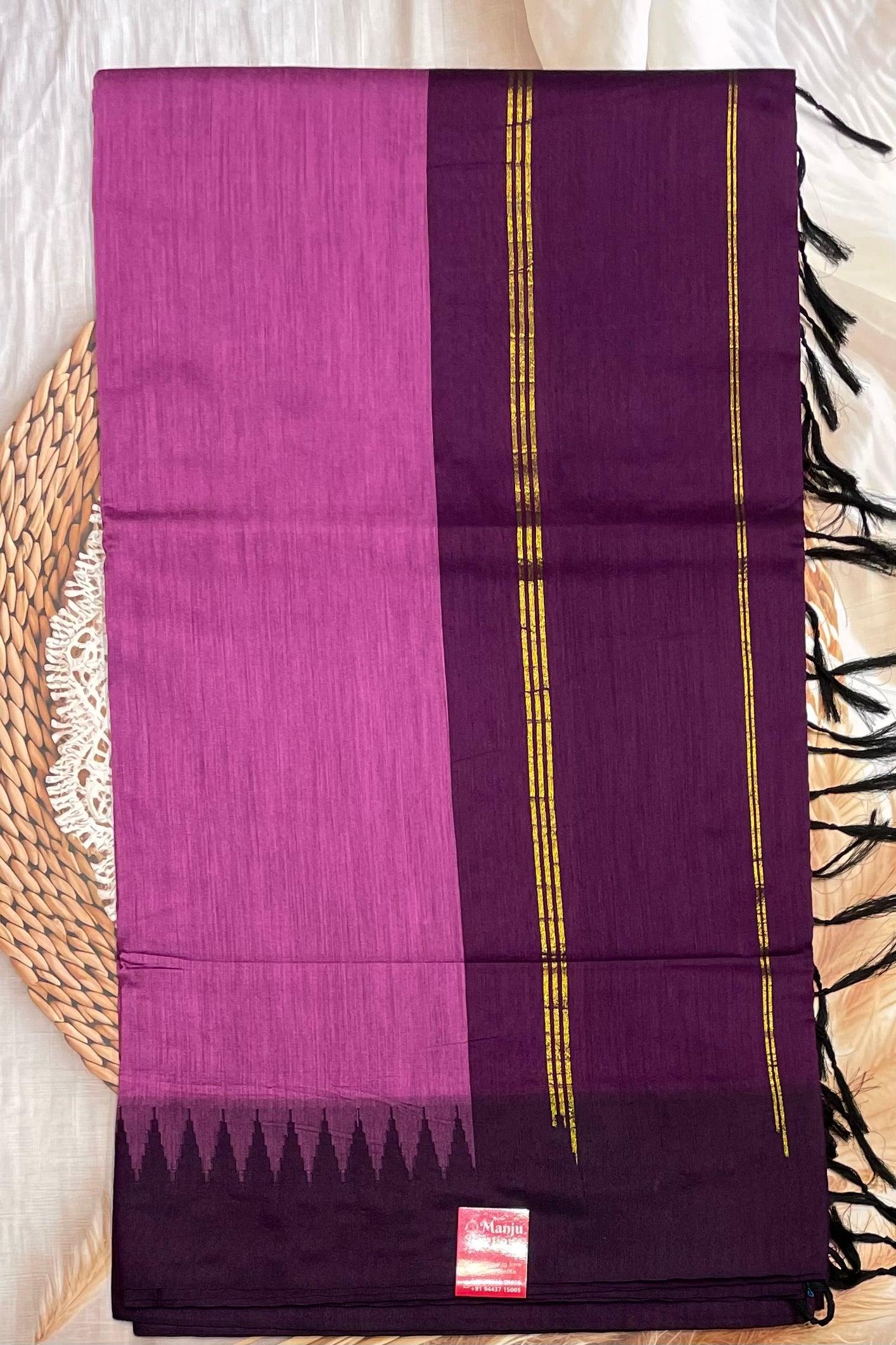 New Gen Kalyani Cotton Tower Border| KCSM04 - Manju Boutique