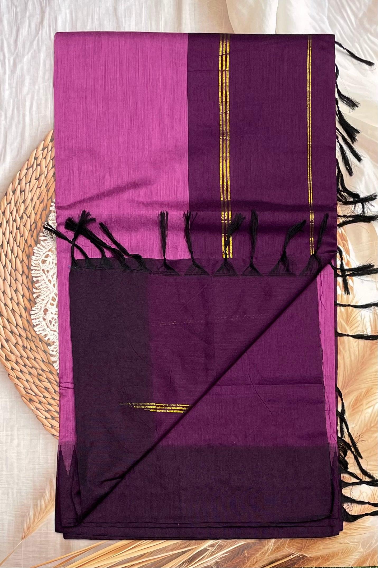 New Gen Kalyani Cotton Tower Border| KCSM04 - Manju Boutique