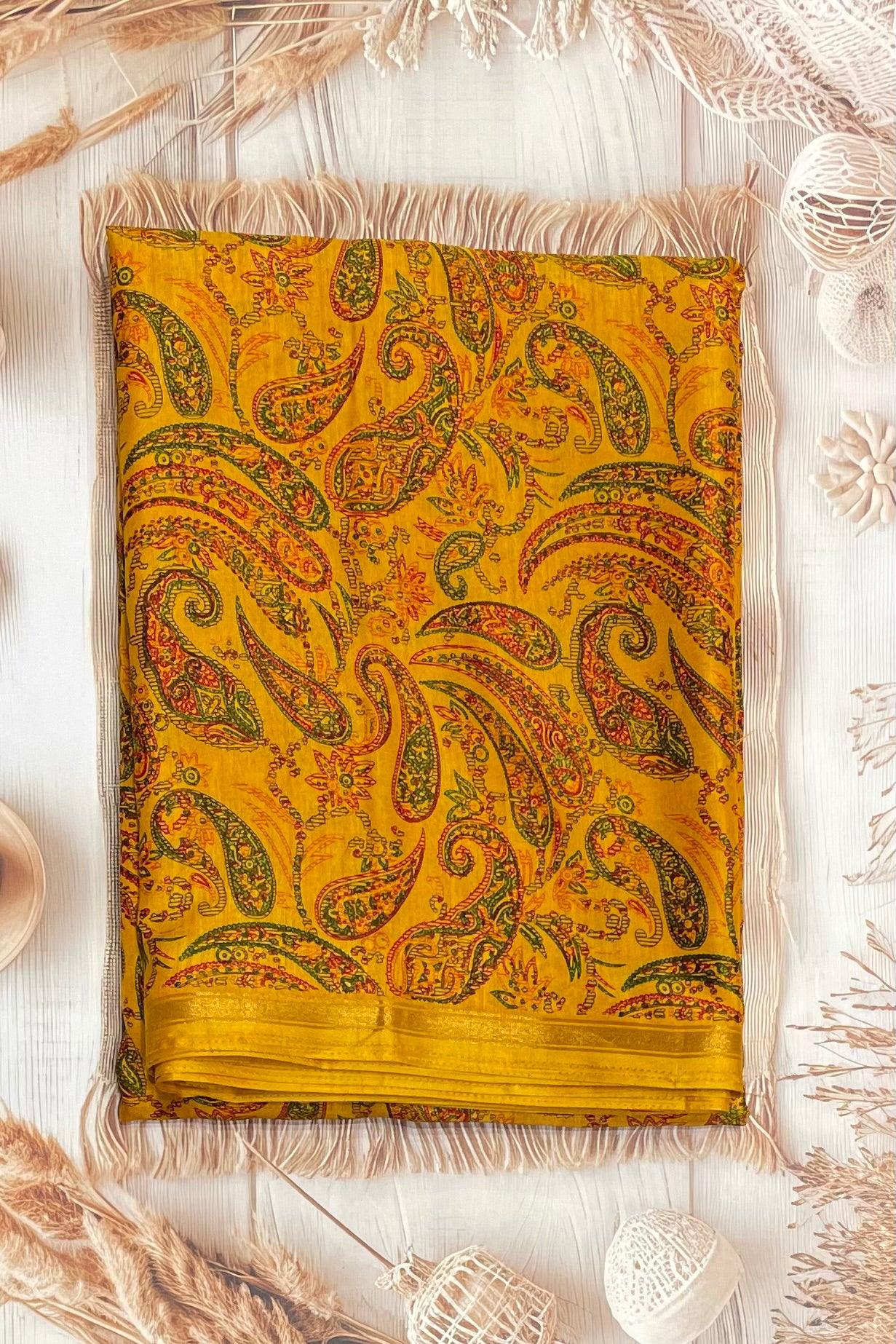 Kalamkari Printed Silk | PPS03 - Manju Boutique
