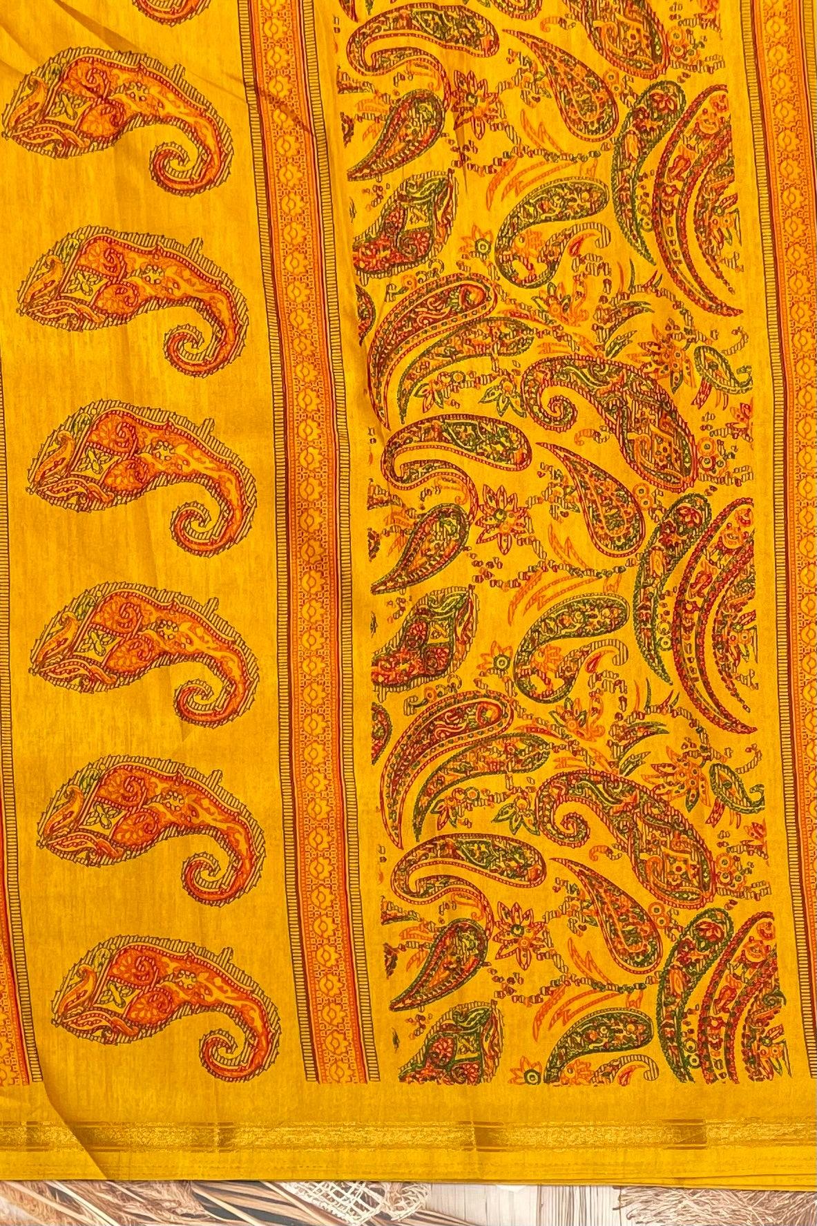 Kalamkari Printed Silk | PPS03 - Manju Boutique