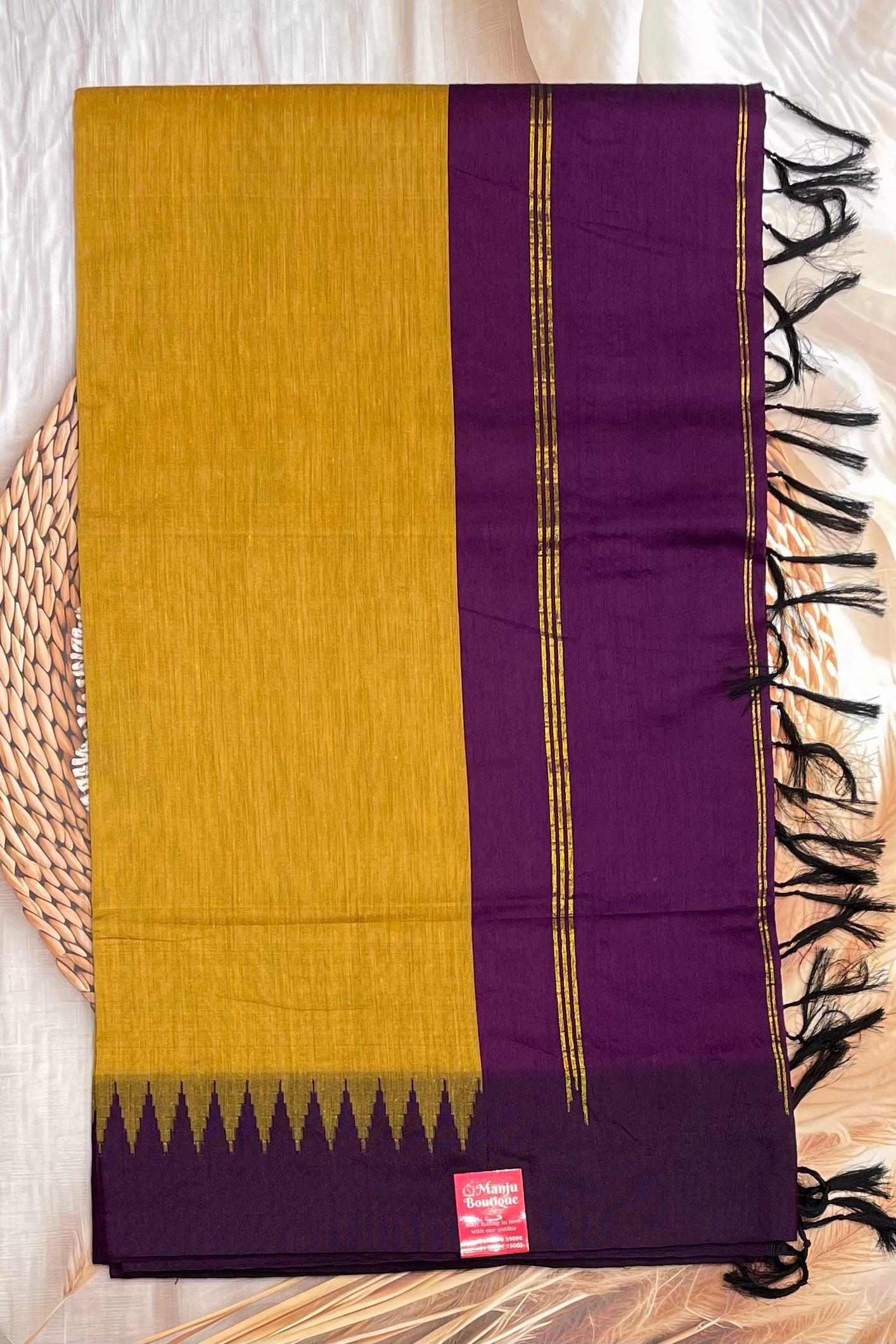 New Gen Kalyani Cotton Tower Border| KCSM10 - Manju Boutique