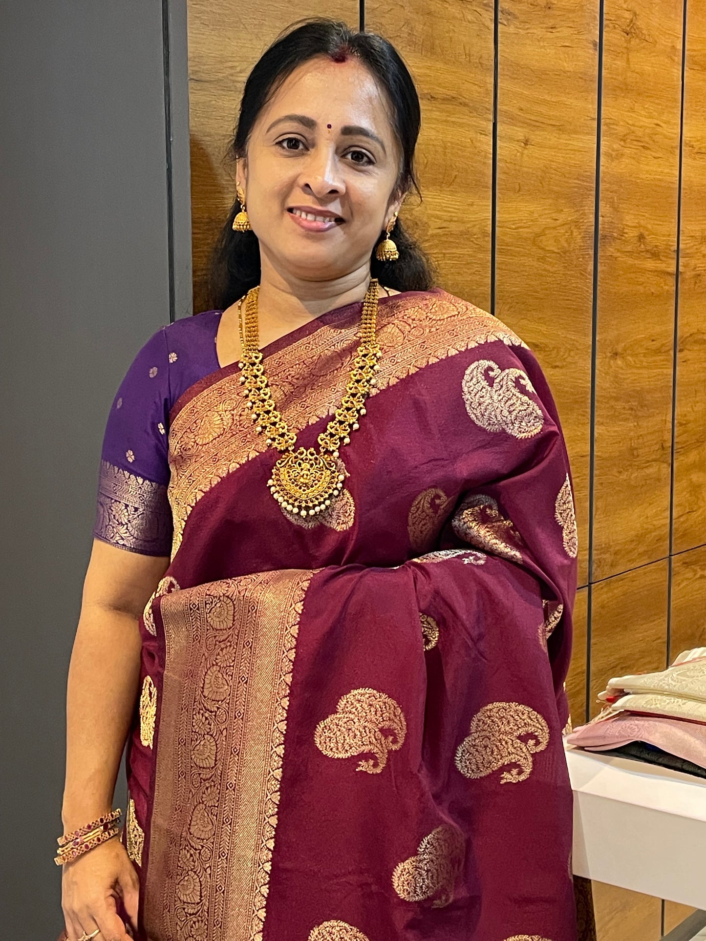 Bridal Soft Silk Saree| MBFC05 |Wine