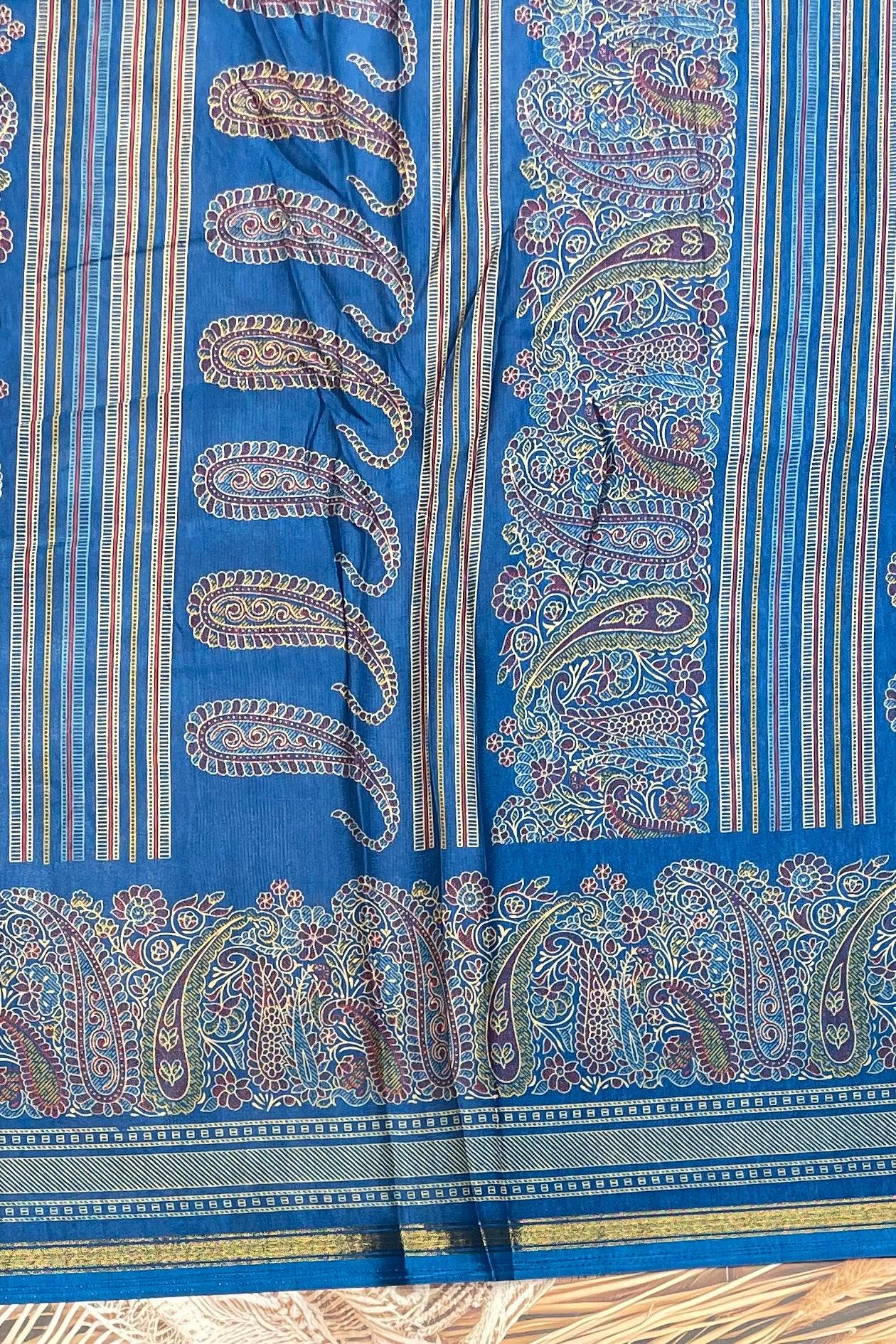 Kalamkari Printed Silk | PPS21 - Manju Boutique