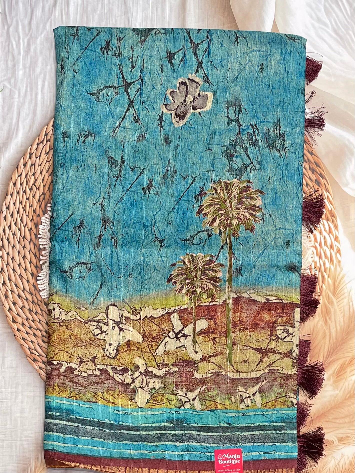 Semi Tussar Silk | MBCC07 - Manju Boutique