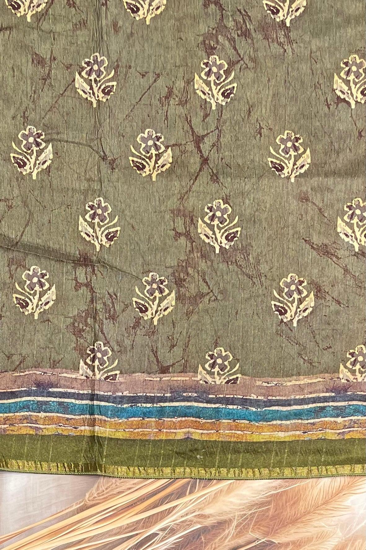 Semi Tussar Silk | MBCC08 - Manju Boutique
