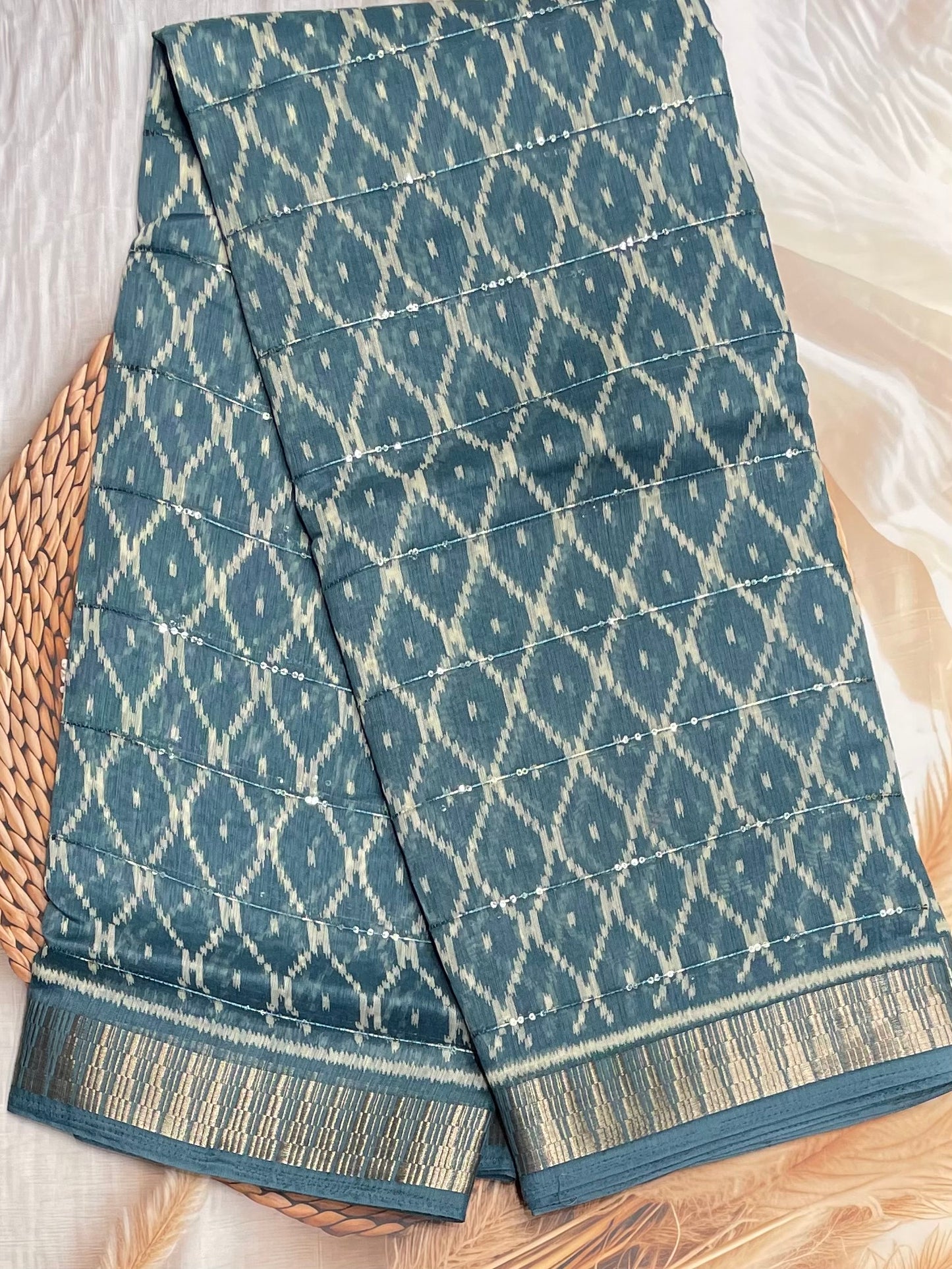 Sequins Chanderi Cotton | MBSC13