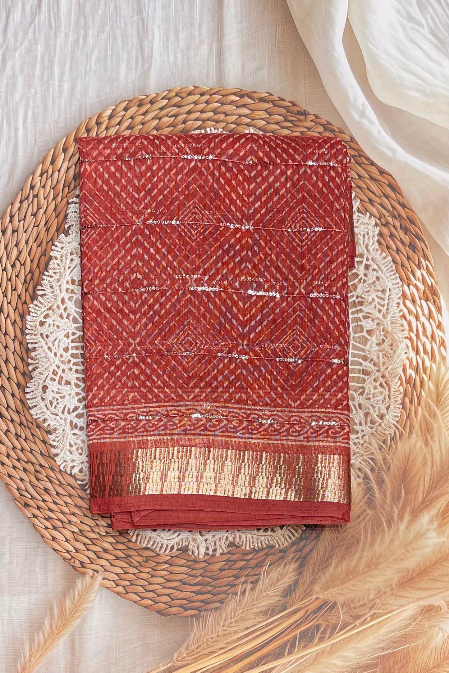 Sequins Chanderi Cotton | MBSC15