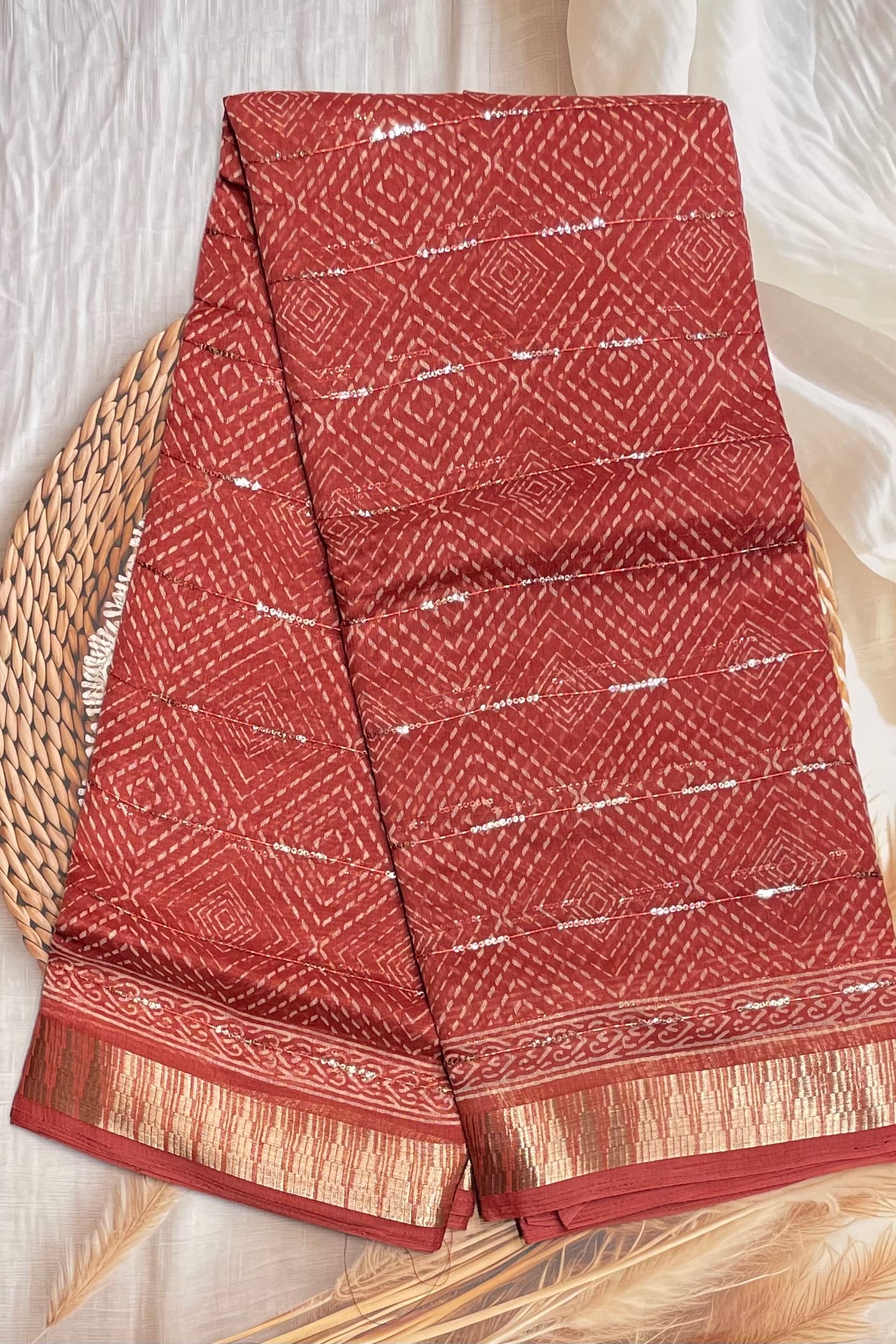 Sequins Chanderi Cotton | MBSC15