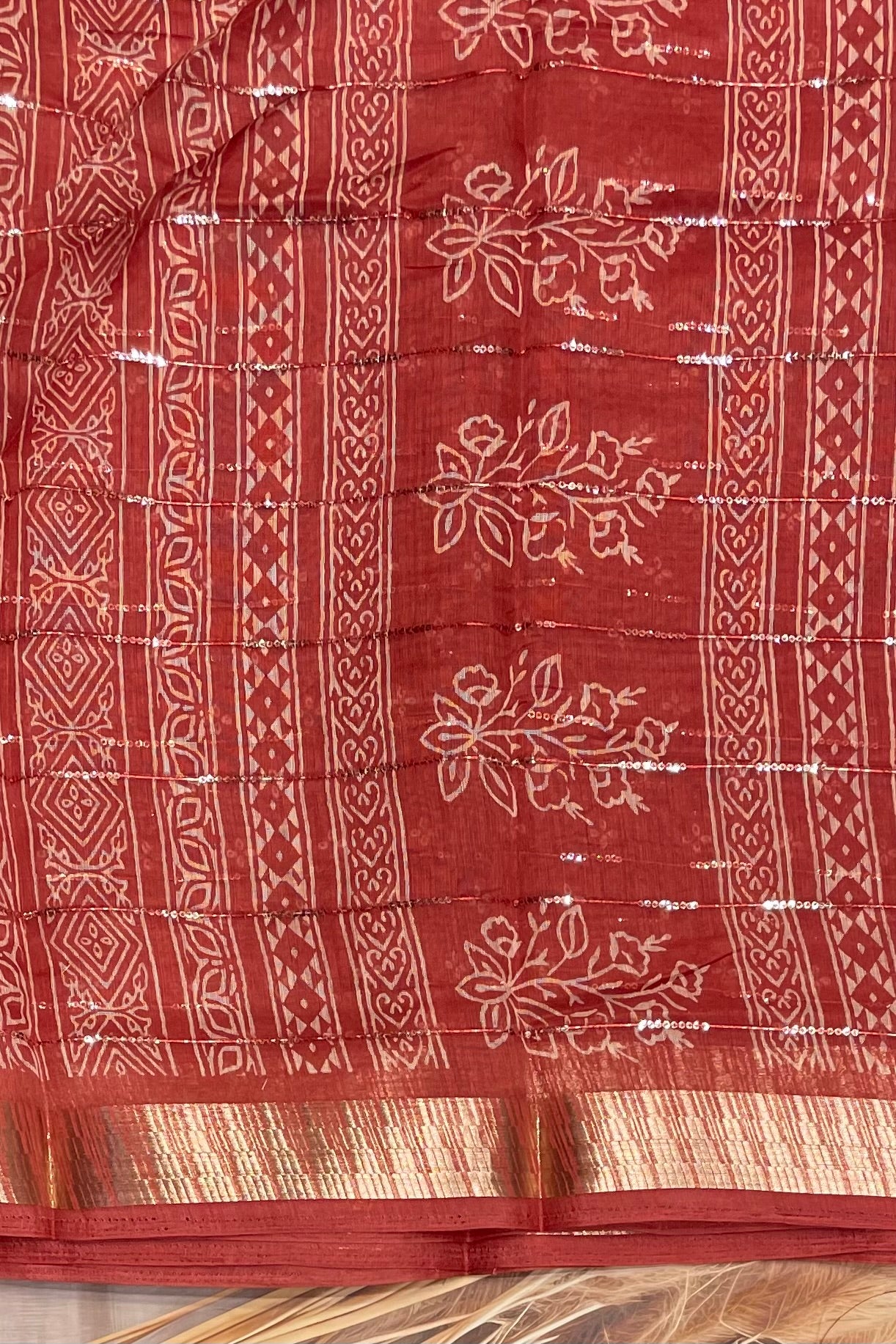 Sequins Chanderi Cotton | MBSC15