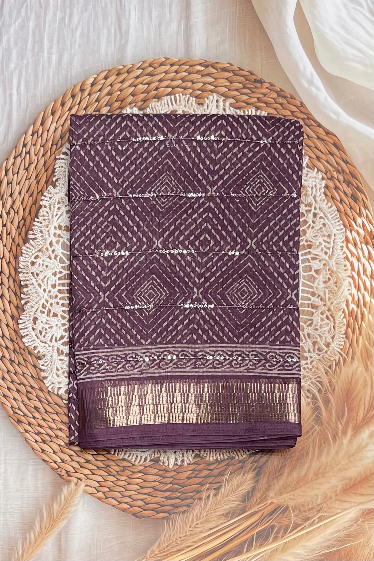 Sequins Chanderi Cotton | MBSC16