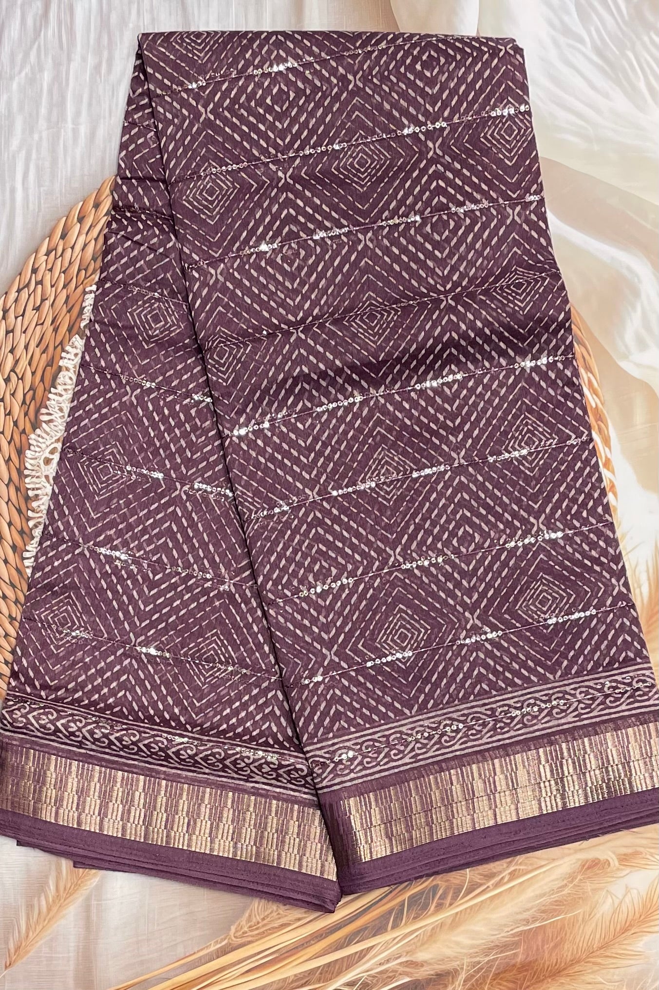 Sequins Chanderi Cotton | MBSC16