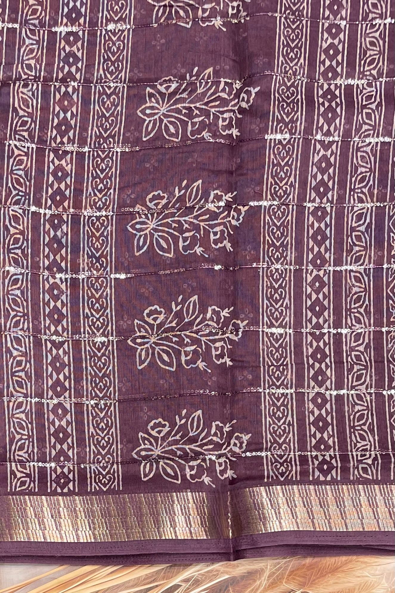 Sequins Chanderi Cotton | MBSC16