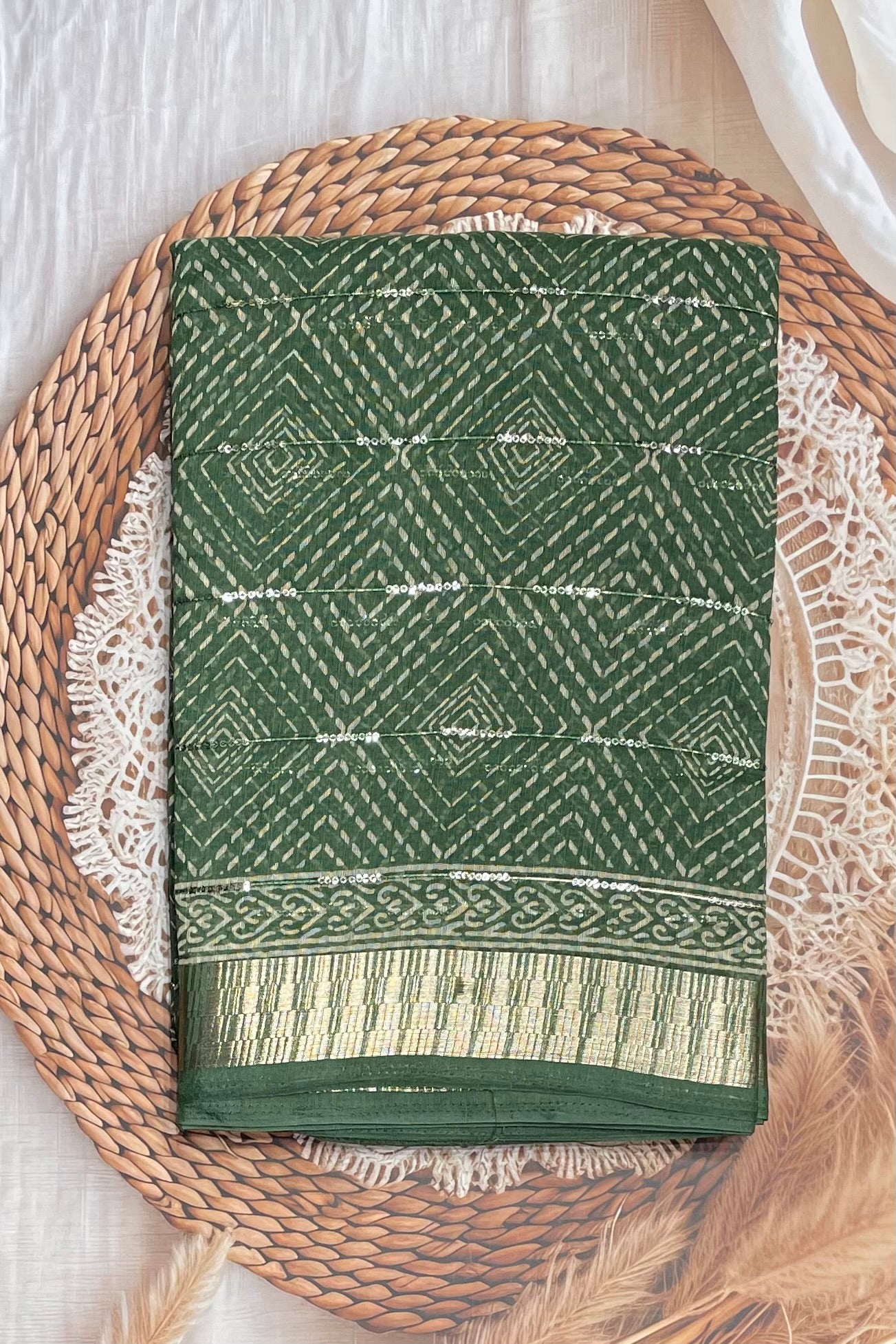 Sequins Chanderi Cotton | MBSC18
