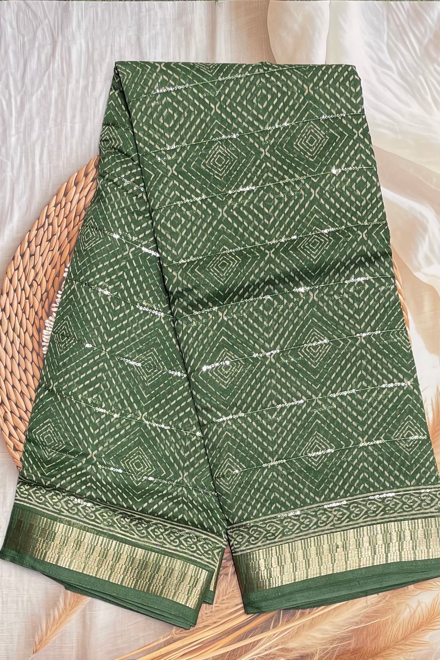 Sequins Chanderi Cotton | MBSC18