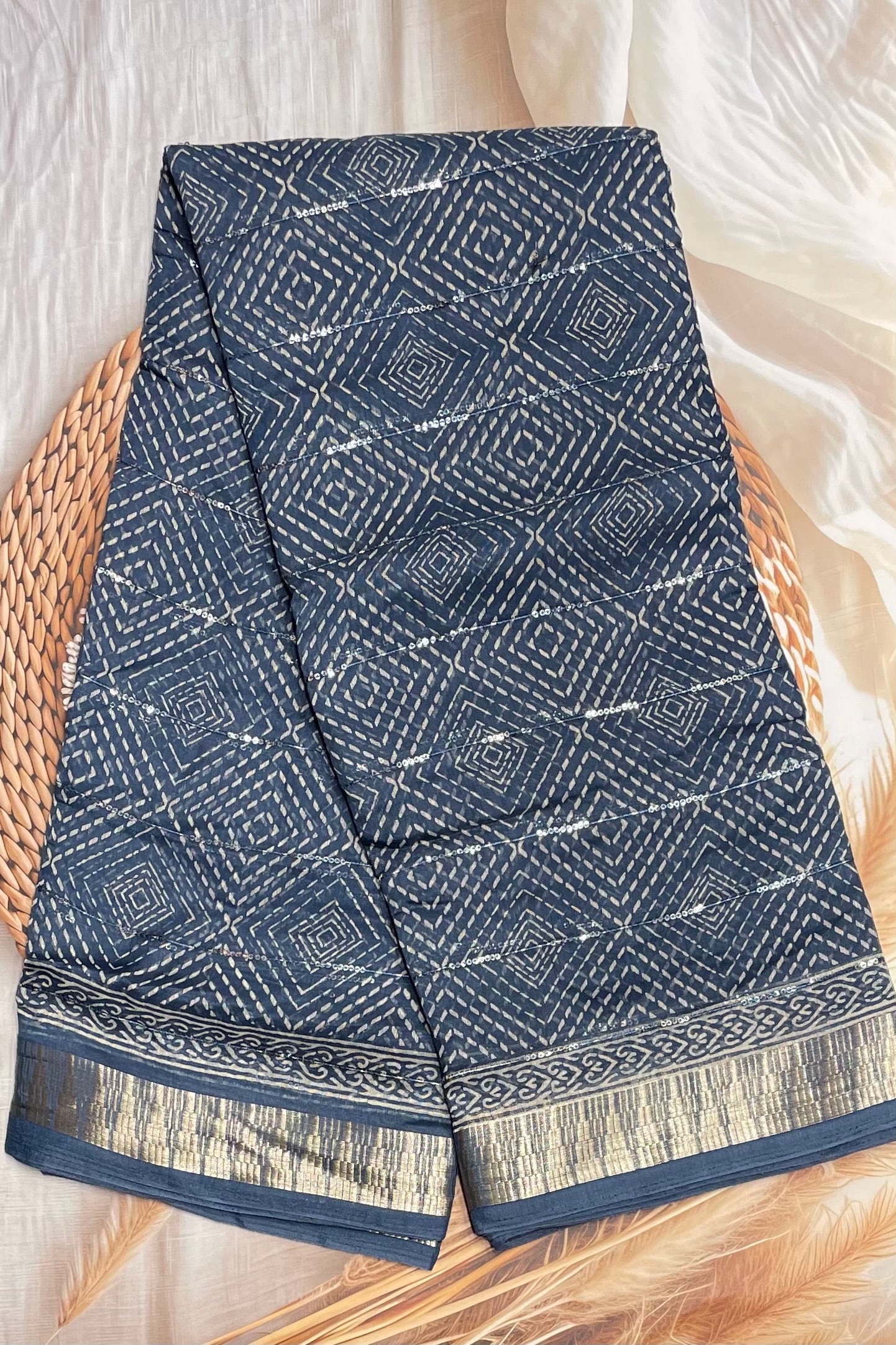 Sequins Chanderi Cotton | MBSC19