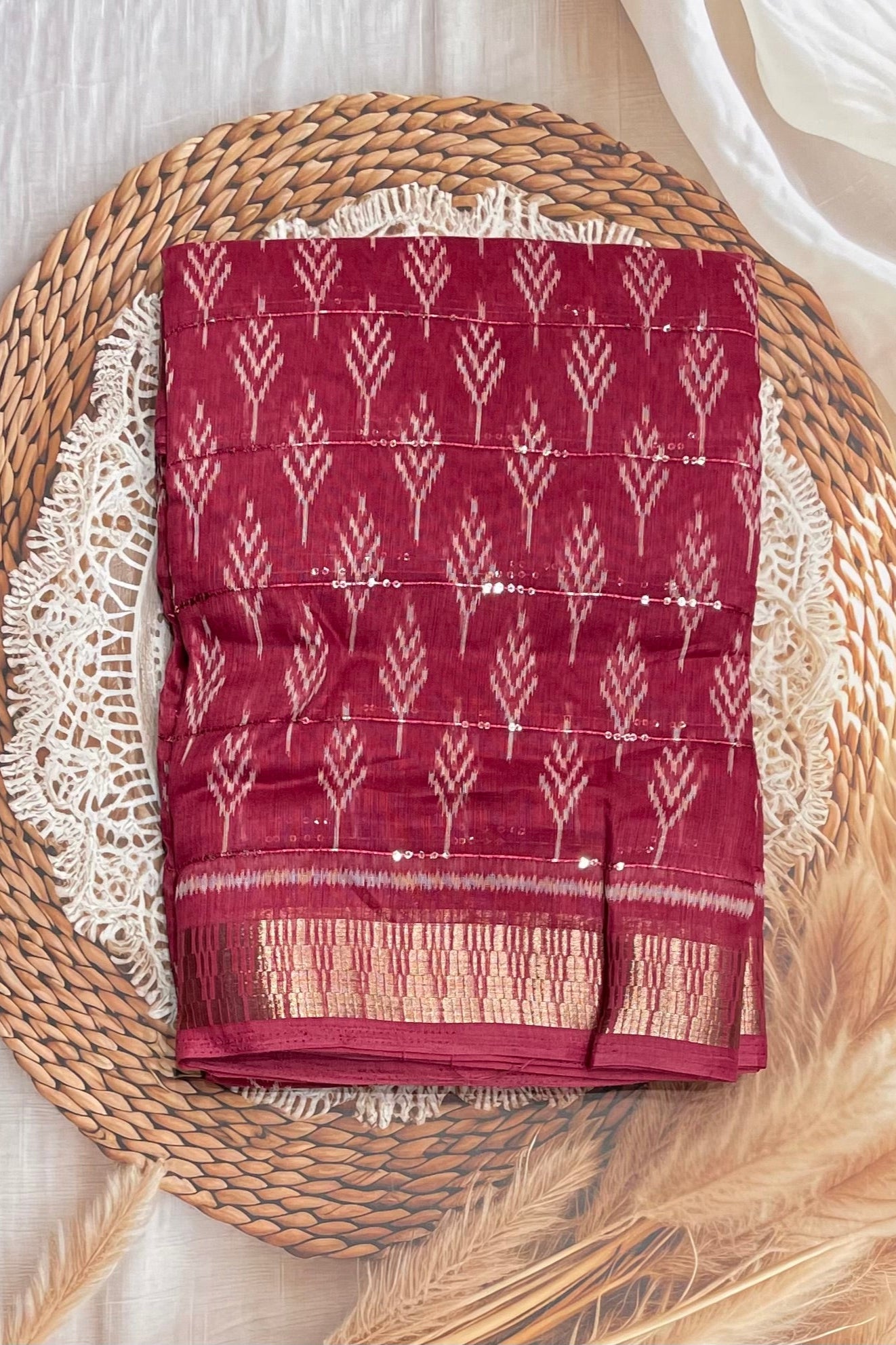 Sequins Chanderi Cotton | MBSC23