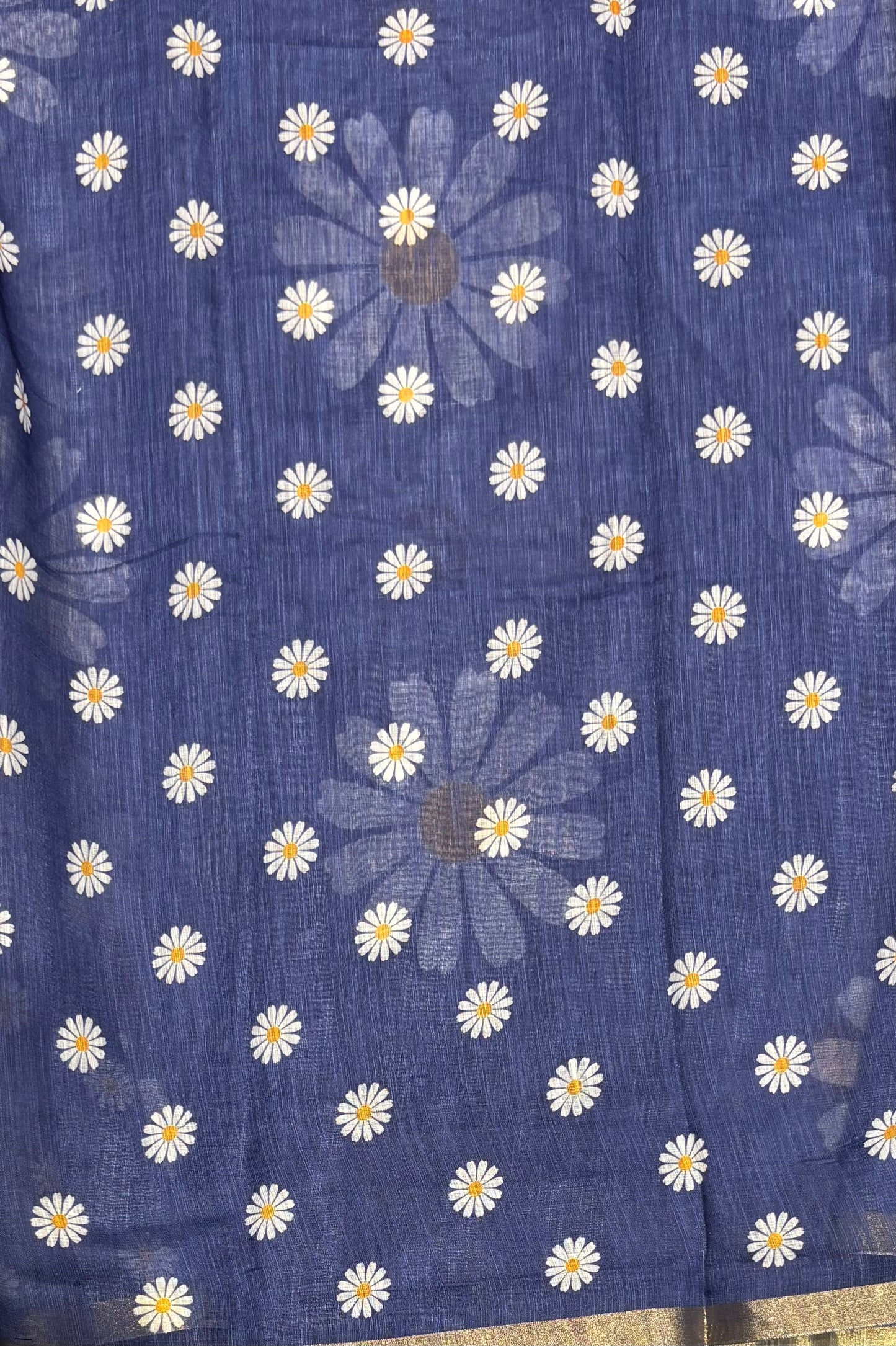 Premium Linen Cotton |Navy Blue |MBLC26