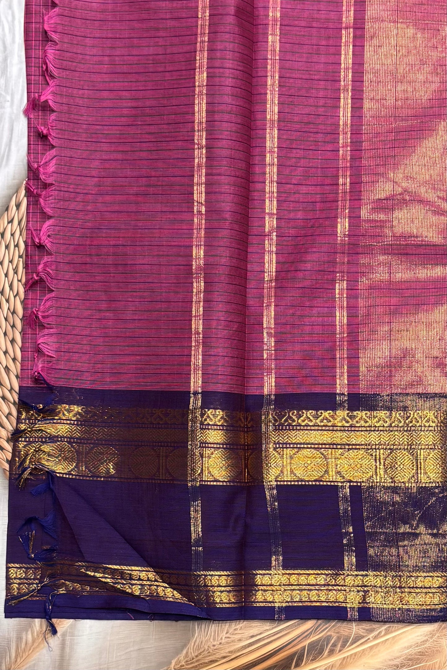 Meenakshi -Chettinad Muthukattam | Korvai Ganga Jamuna Retta Pet Border | MCK06