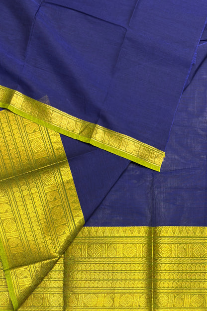 Meenakshi -Premium Kanchi Cotton Saree–Royal Blue|MCK92