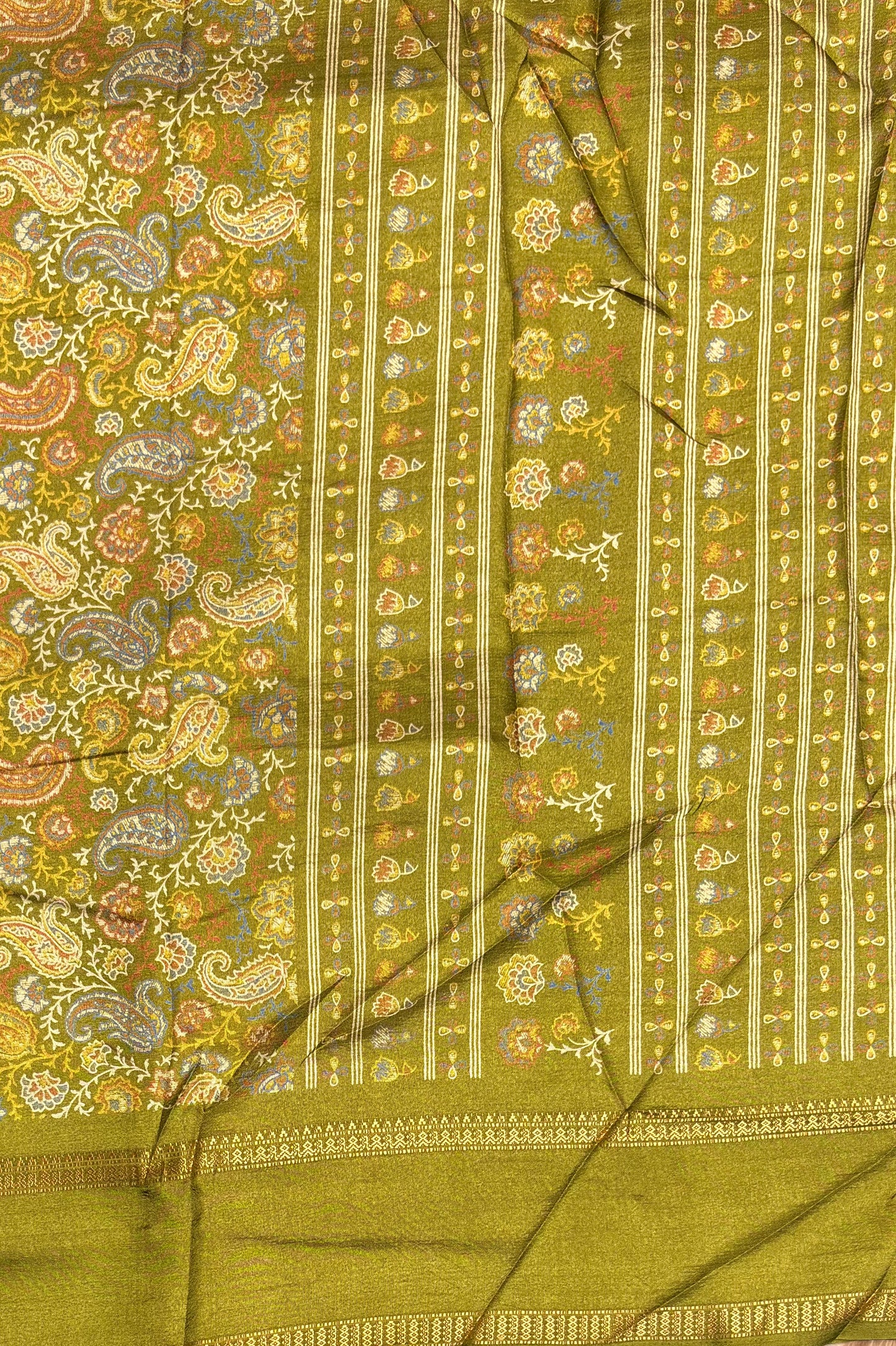 Retta Pet Printed Silk | Light Green | RPS02