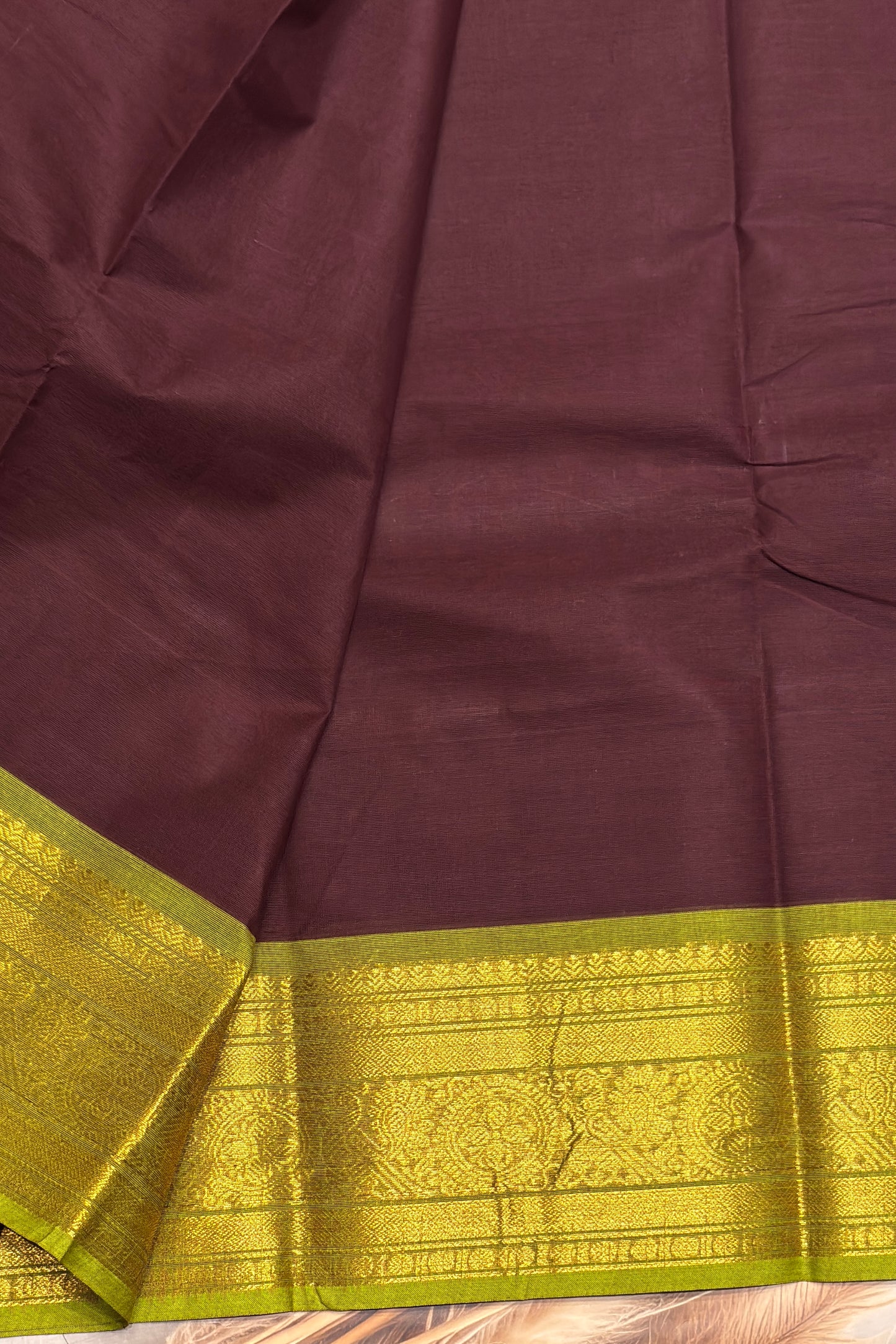 Meenakshi -Premium Kanchi Cotton Saree– Deep Maroon VTV Inspired | MCK81