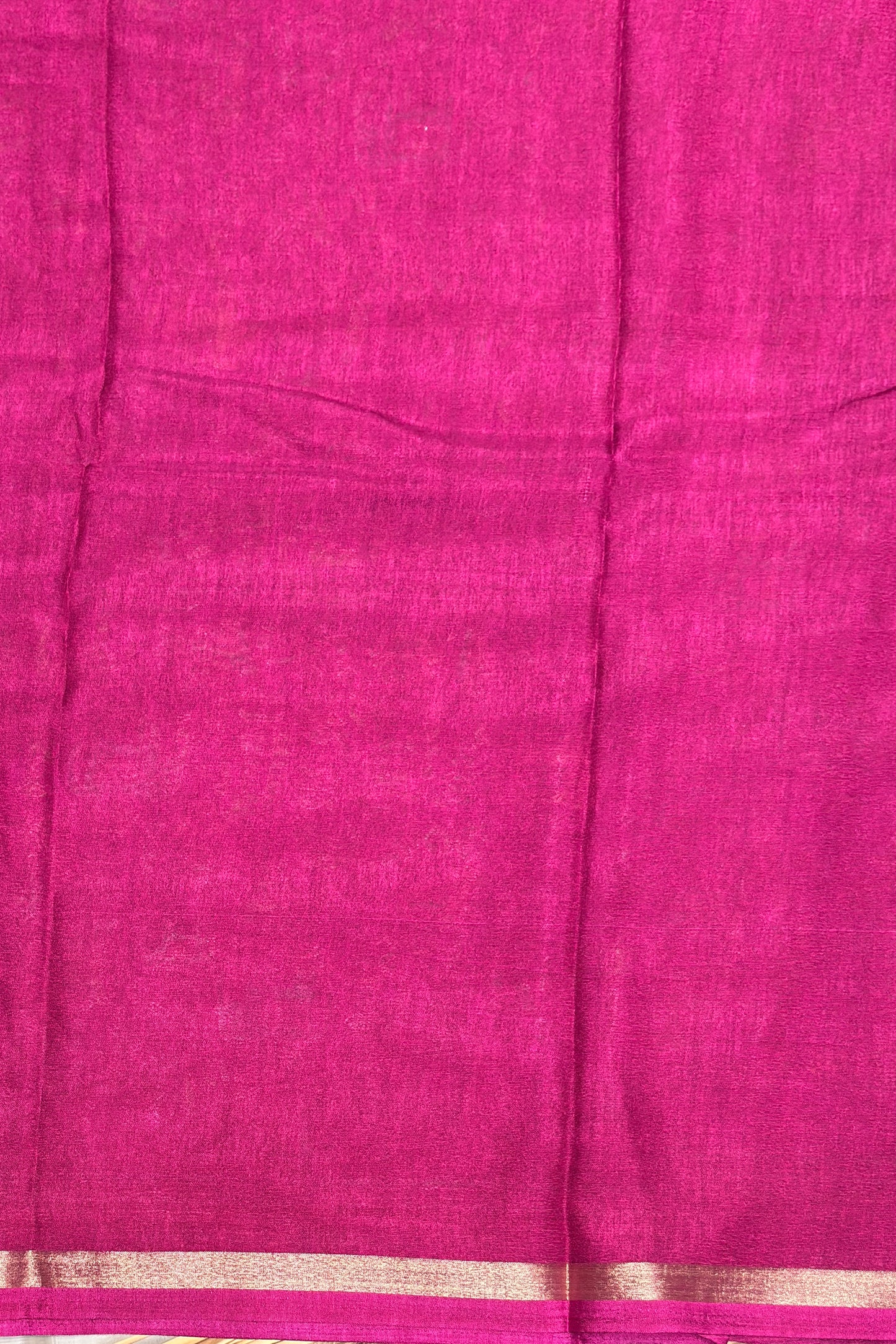 Madhubani Printed Silk | Purple (Majenta Pink) | PPS16